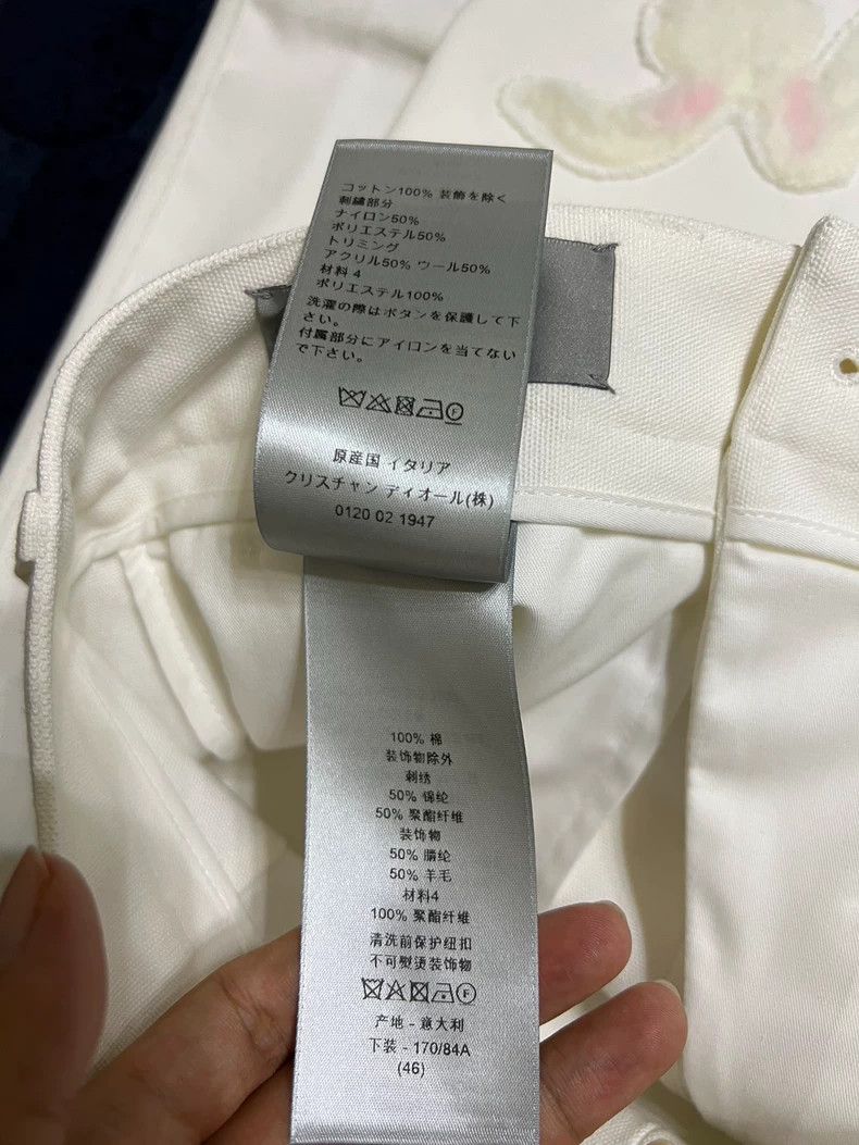 Dior Dior ERL co-branded white rabbit denim shorts 2502-Nextarro Size US 34 / EU 50 - 6 Thumbnail