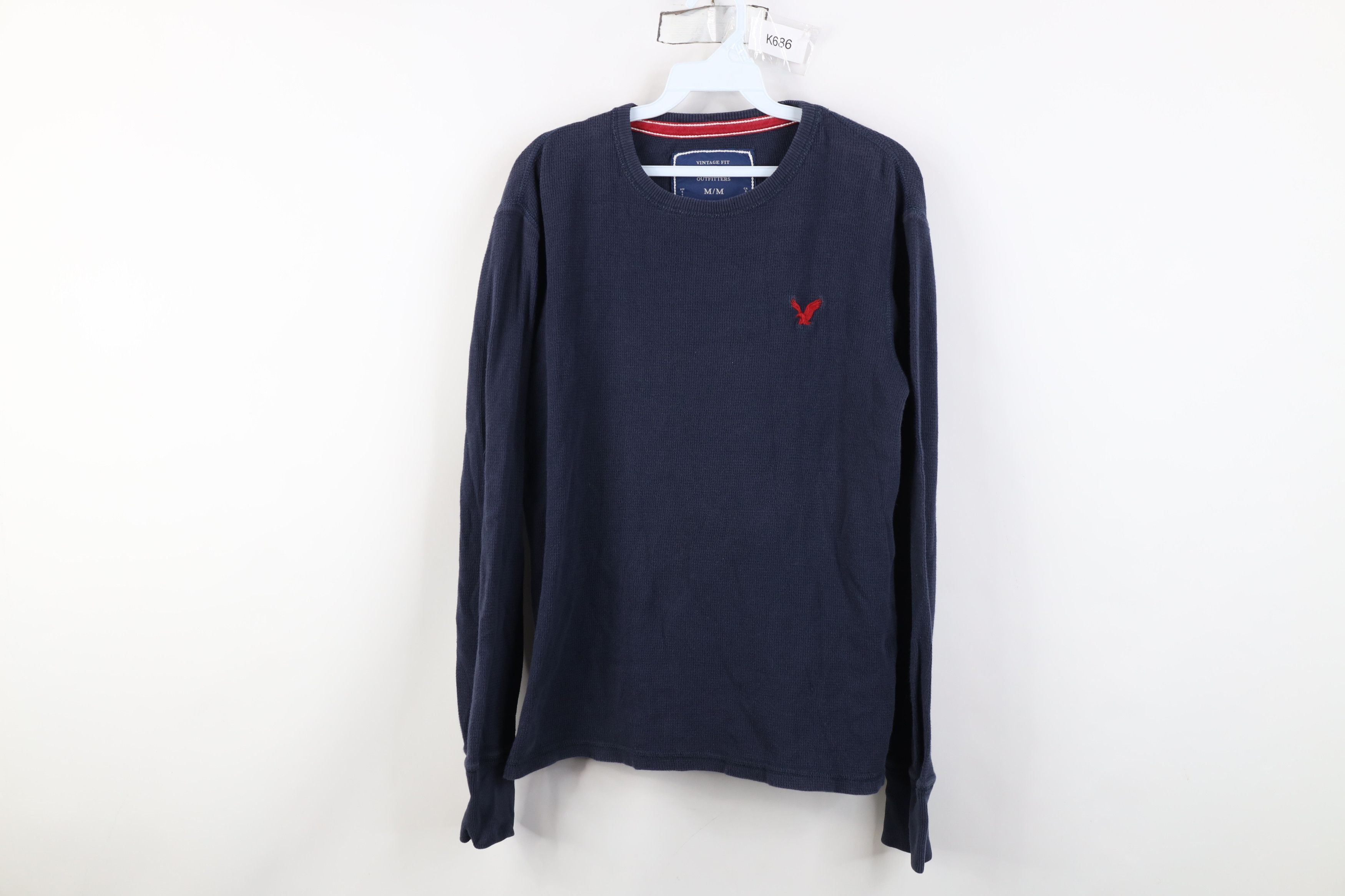 American Eagle Outfitters Vintage 90s Y2K American Eagle Knit Long Sleeve T-Shirt Size US M / EU 48-50 / 2 - 1 Thumbnail