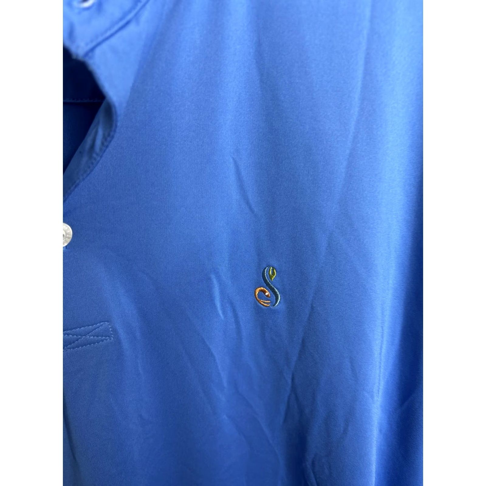 Vintage Donald Ross Polo Shirt Mens Large Blue Embroidered Sport Golf Performance Lightweight Short Sleeve Wrinkle Resistant Breathable Size US L / EU 52-54 / 3 - 3 Thumbnail