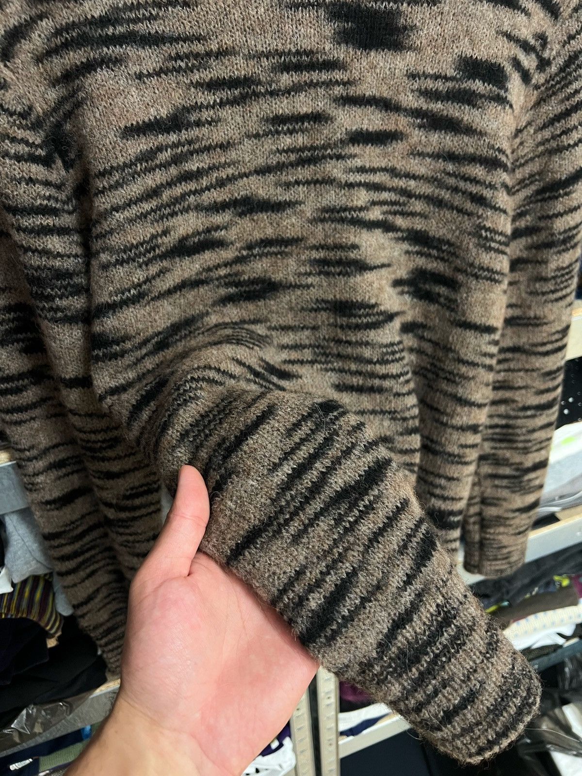 Allsaints Allsaints Tora Crew Tiger Stripe Sweater S Sweatshirt Size US S / EU 44-46 / 1 - 4 Thumbnail