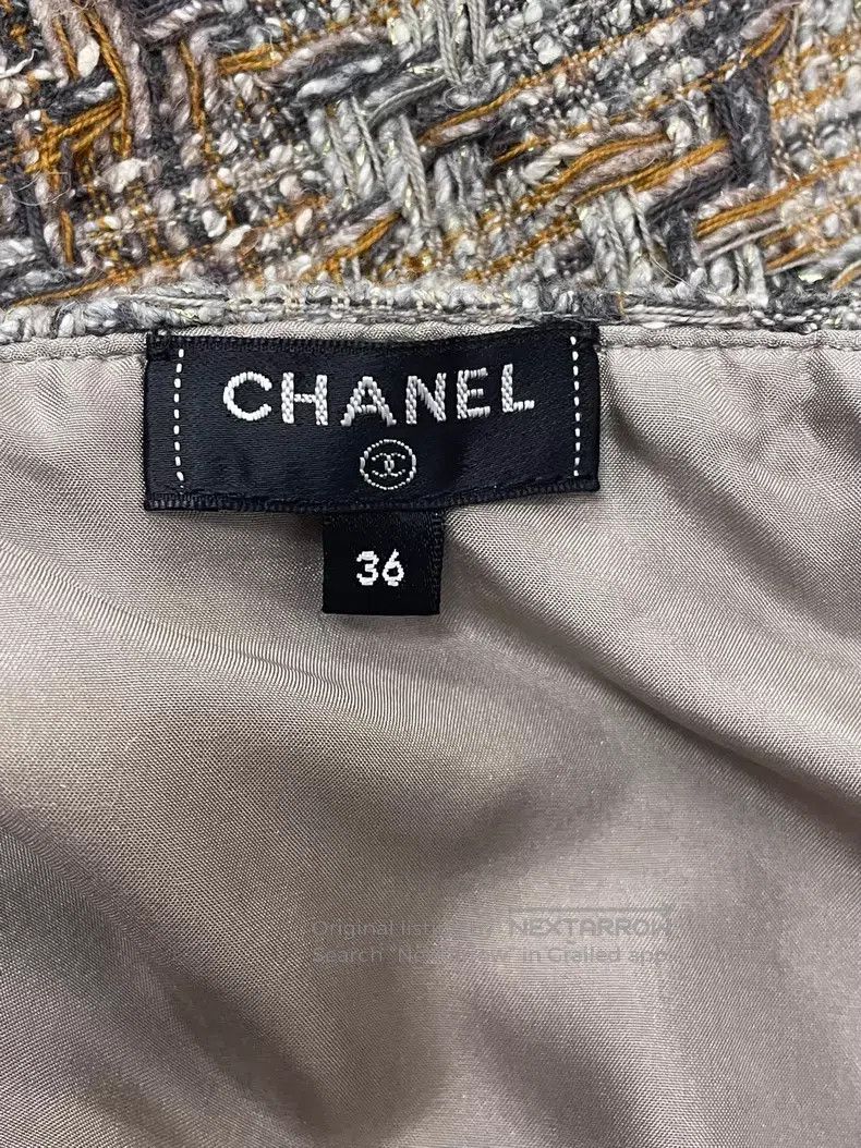 Chanel Chanel Greek series V-neck tassel tweed short sleeves Size XS / US 0-2 / IT 36-38 - 4 Thumbnail