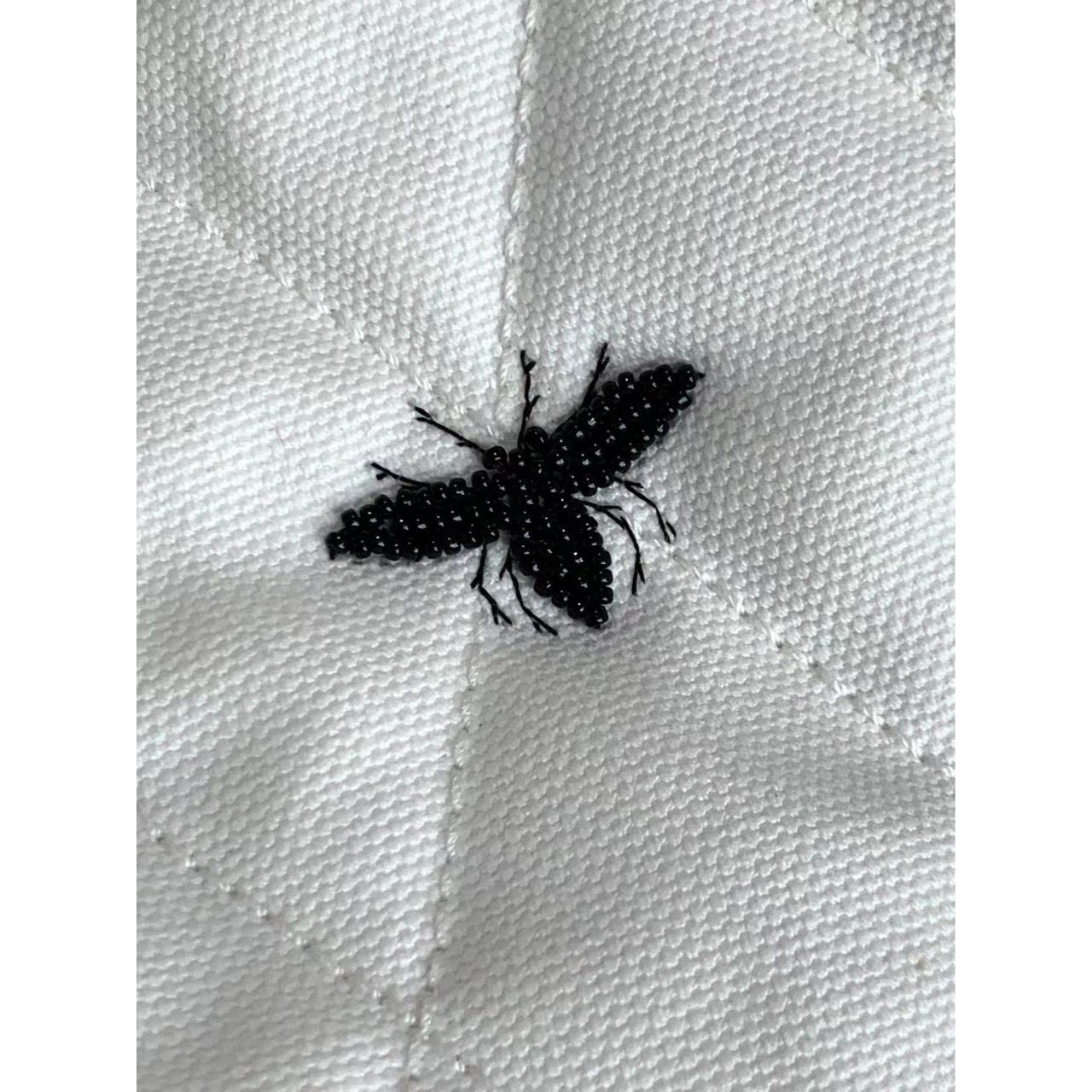 Dior Dior White Bee Embroidered Zip-Side Jacket (Size S) Size XS / US 0-2 / IT 36-38 - 6 Thumbnail
