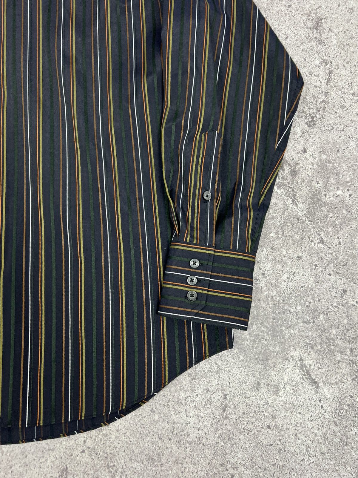 Dolce & Gabbana Vintage Dolce & Gabbana Striped Button Up Shirt Long Sleeve Size US XL / EU 56 / 4 - 7 Thumbnail
