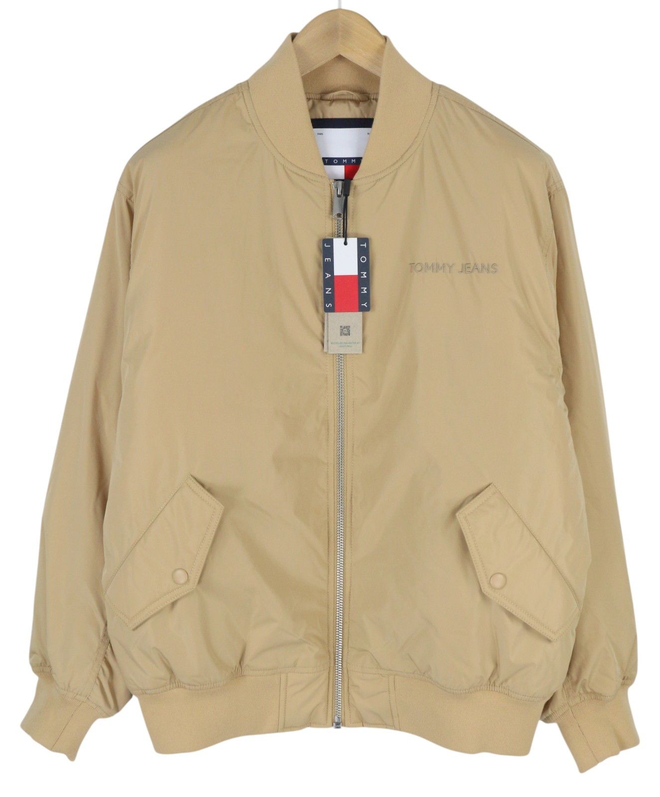 TJM CLASSICS BOMBER M Beige Padded Full Zip Jacket 85677