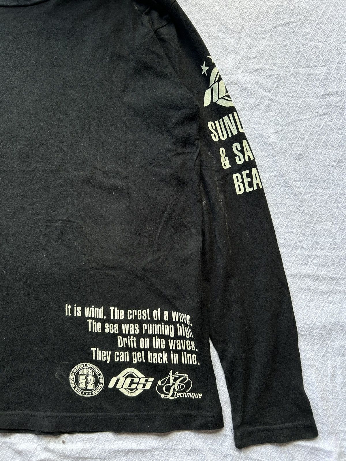 Vintage North Coast Surfers Japan Seditionaries Poem Long Sleeve Size US L / EU 52-54 / 3 - 4 Thumbnail