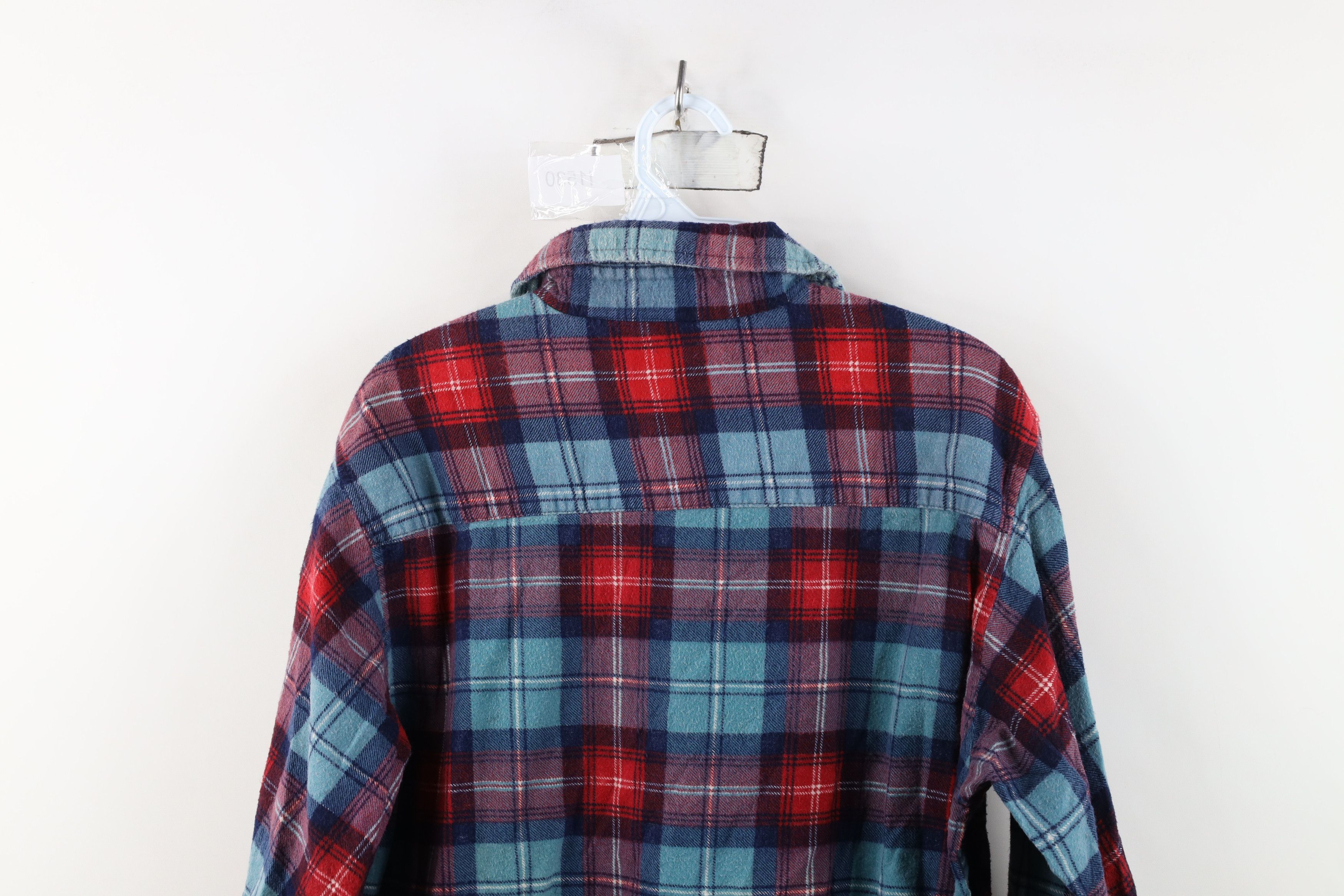 Vintage Vintage 70s Streetwear Flannel Collared Button Shirt Plaid Size US L / EU 52-54 / 3 - 9 Thumbnail