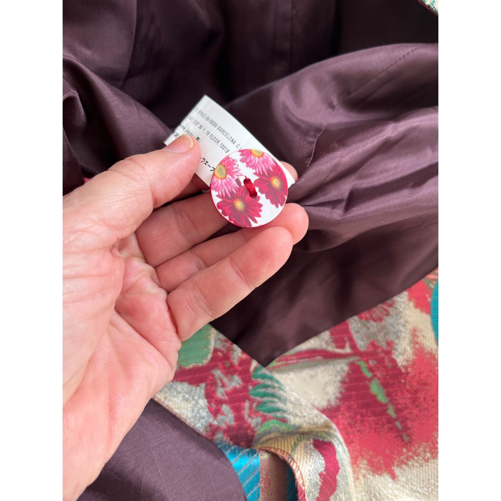 Desigual DESIGUAL size EU38 ( runs smaller) pink colorful coat Size XS / US 0-2 / IT 36-38 - 11 Thumbnail