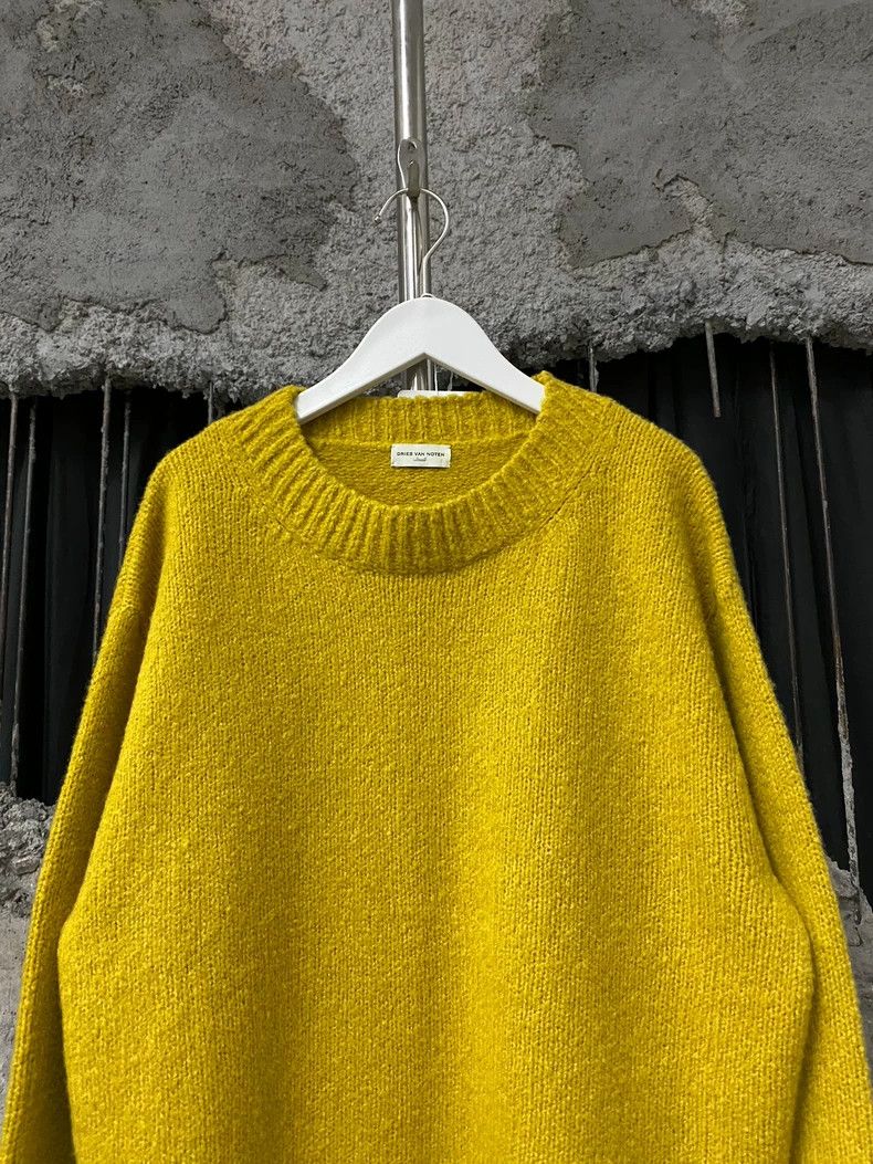Dries Van Noten DRIES VAN NOTEN Yellow long-sleeved sweater Size S / US 4 / IT 40 - 3 Thumbnail
