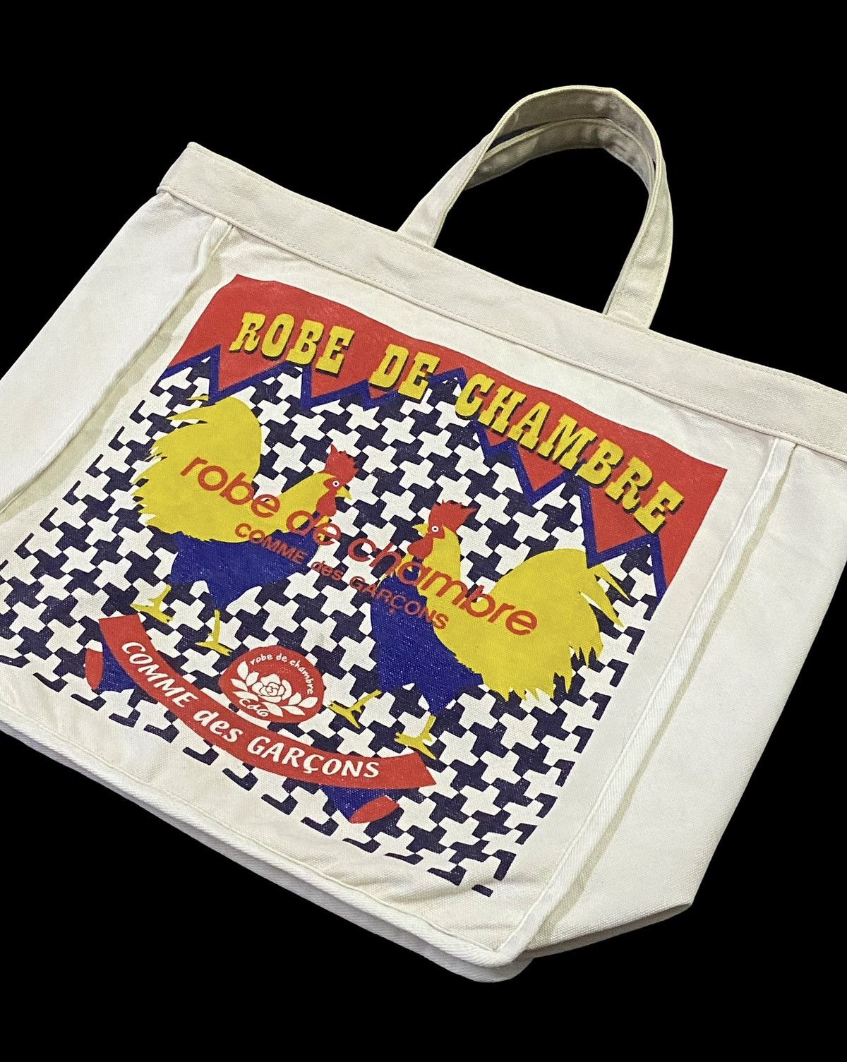 Comme des Garcons Rare‼️Robe De Chambre Comme Des Garçons Canvas Tote Bag Size ONE SIZE - 16 Thumbnail