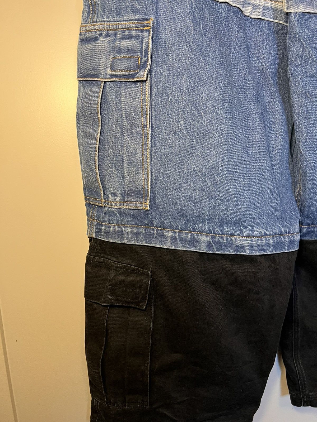 Vetements Vetements Blue & Black Runway Deconstructed Cargo Pants Size US 34 / EU 50 - 11 Thumbnail