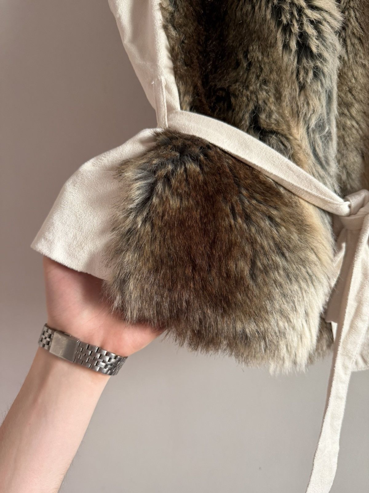 Vintage Vintage Faux Fur Vest Size M / US 6-8 / IT 42-44 - 3 Thumbnail