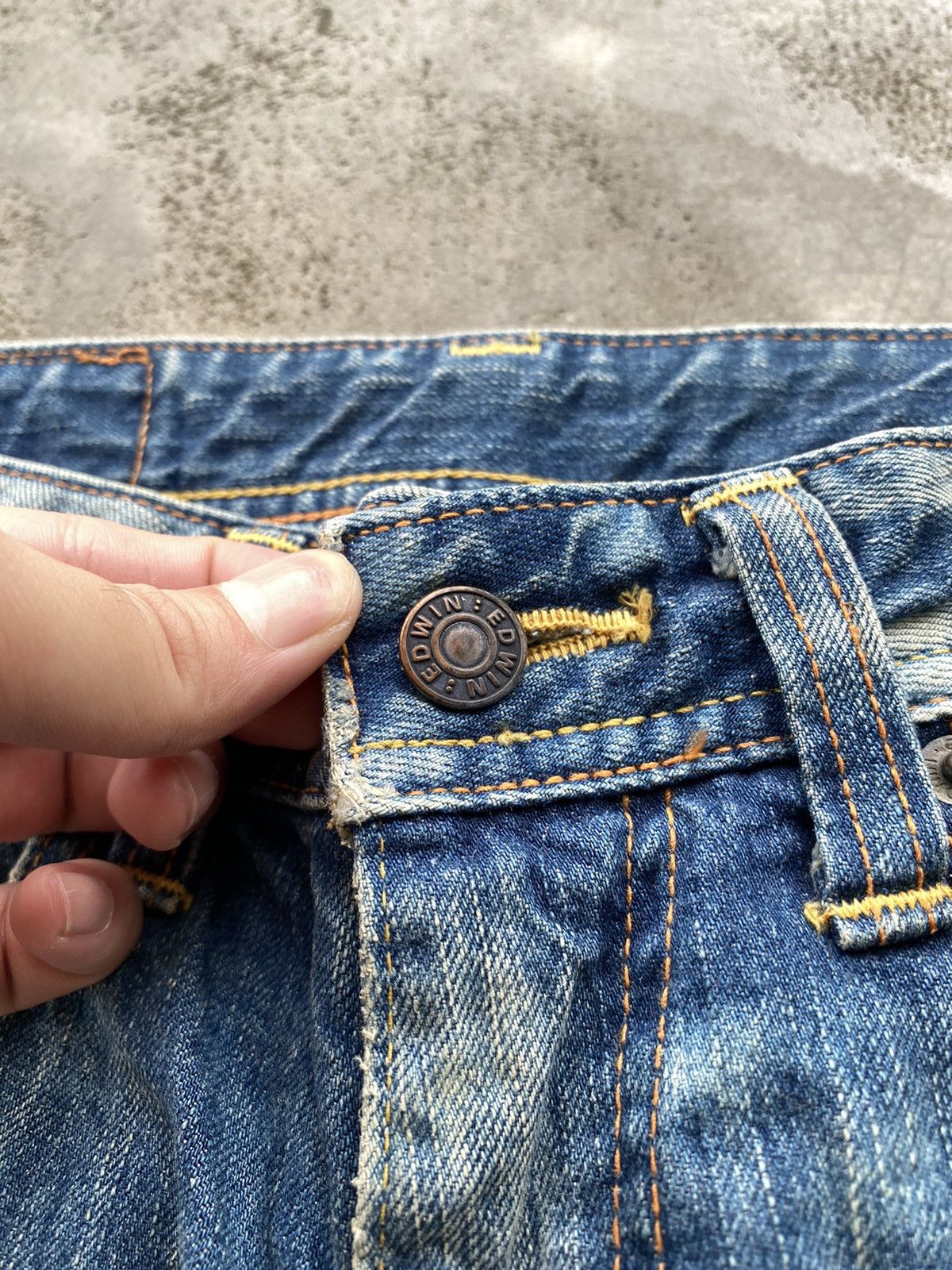 Edwin × If Six Was Nine × Japanese Brand Vintage Edwin Distressed Boot Cut Jeans Size US 30 / EU 46 - 10 Thumbnail