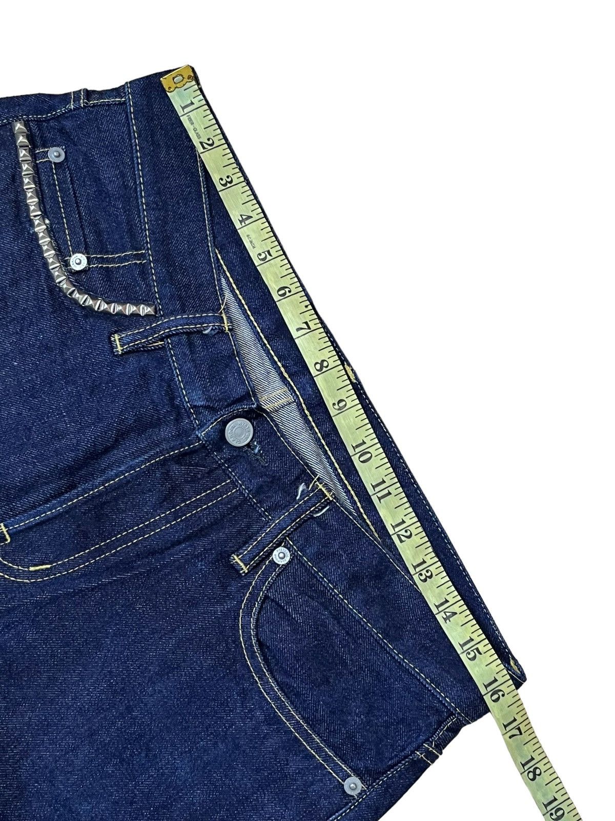 Hysteric Glamour HYSTERIC GLAMOUR (SAMPLE)STUDDED POCKET SELVEDGE DENIM JEAN Size US 32 / EU 48 - 14 Thumbnail