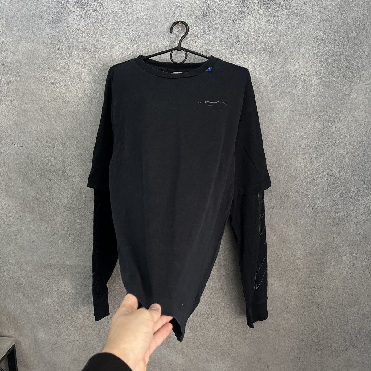 Off-White Off White Long Sleeve Big Logo Black Size US S / EU 44-46 / 1 - 7 Thumbnail