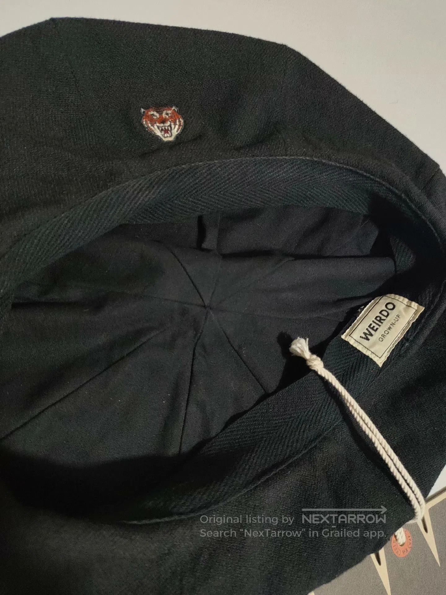 Vintage American Retro Black Beret. Size ONE SIZE - 3 Thumbnail