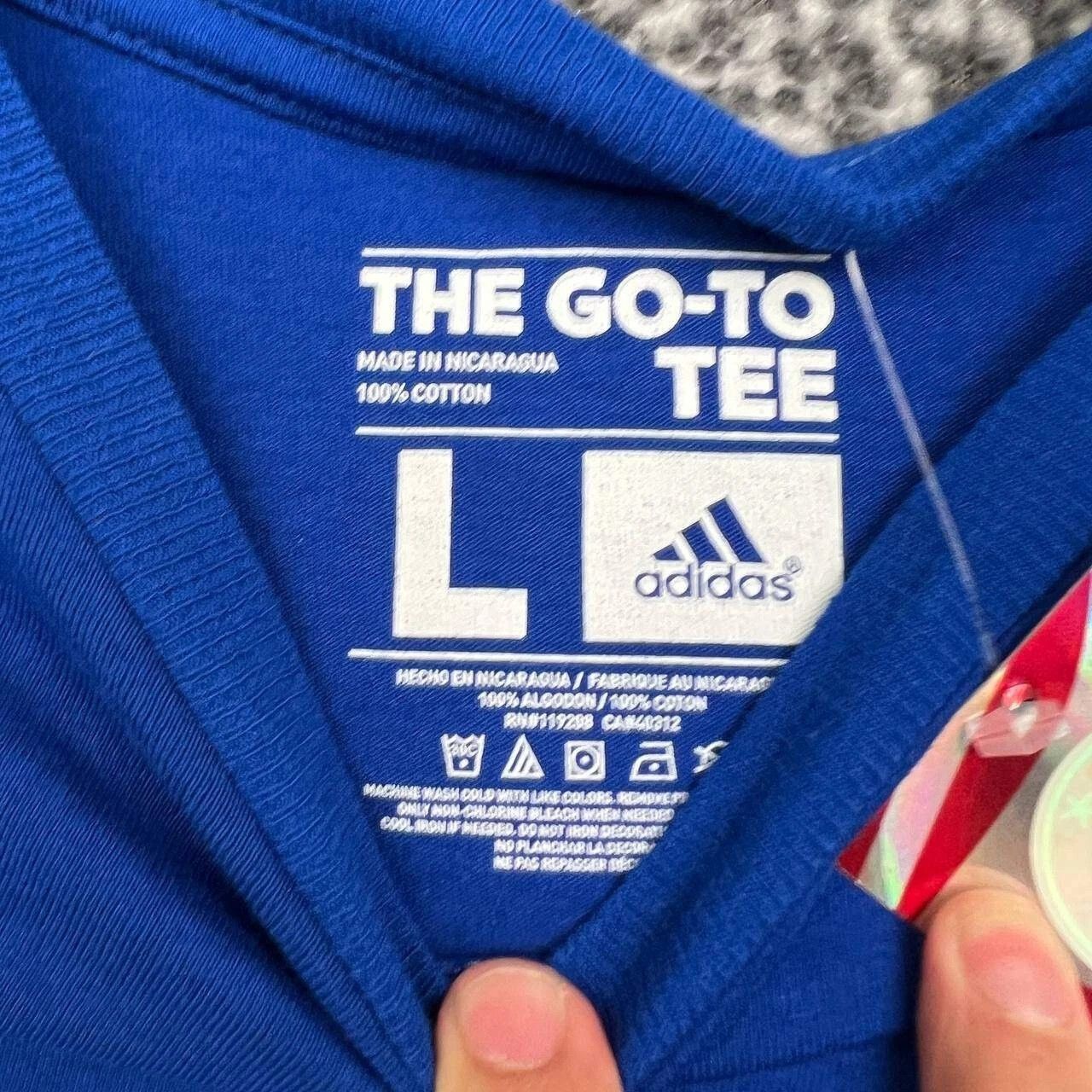 Adidas Hofstra University Shirt Men Short Sleeve Crew Neck New L Size US L / EU 52-54 / 3 - 3 Thumbnail