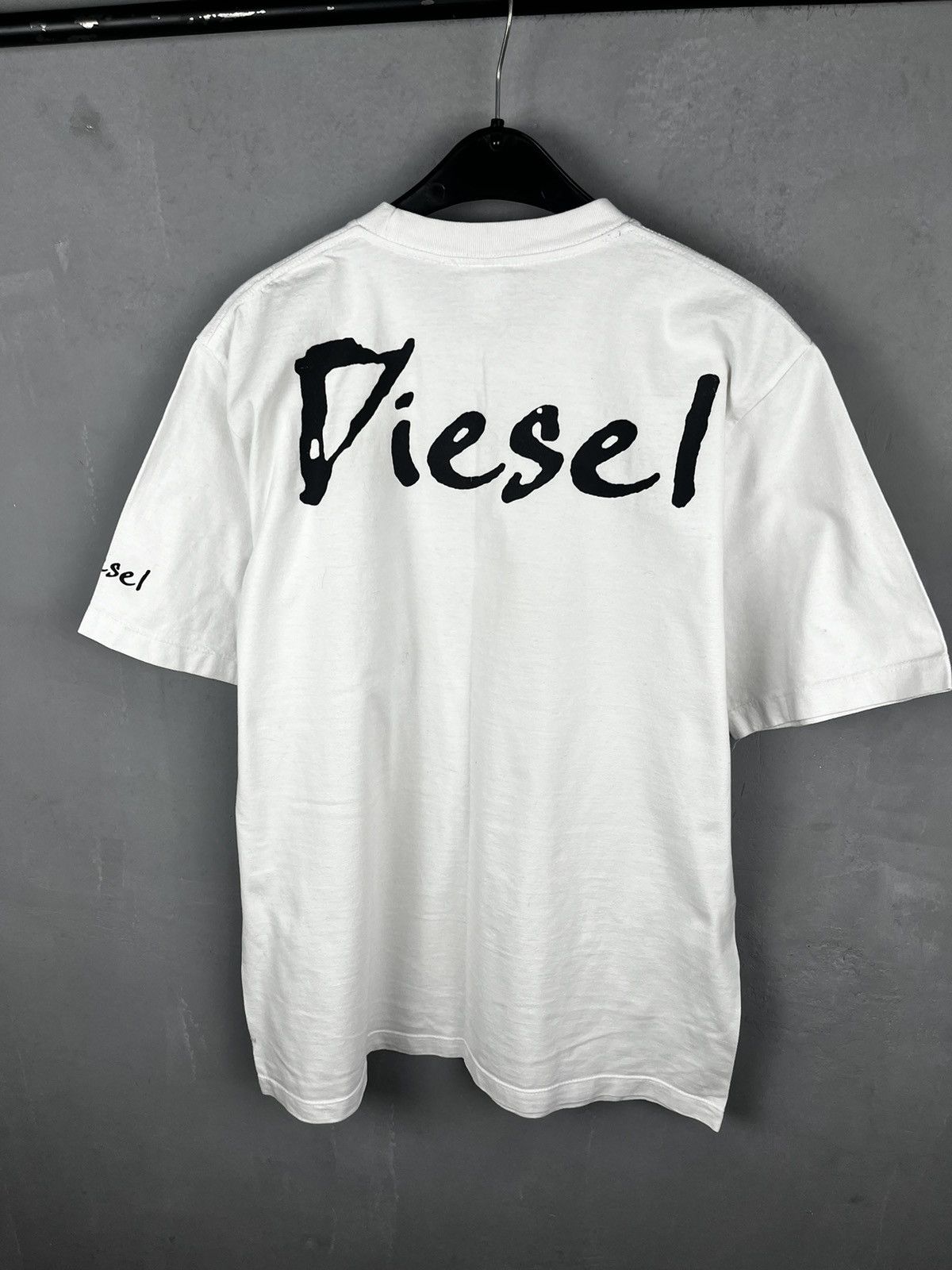 Diesel × Vintage Diesel t shirt big logo vintage Size US XL / EU 56 / 4 - 2 Thumbnail