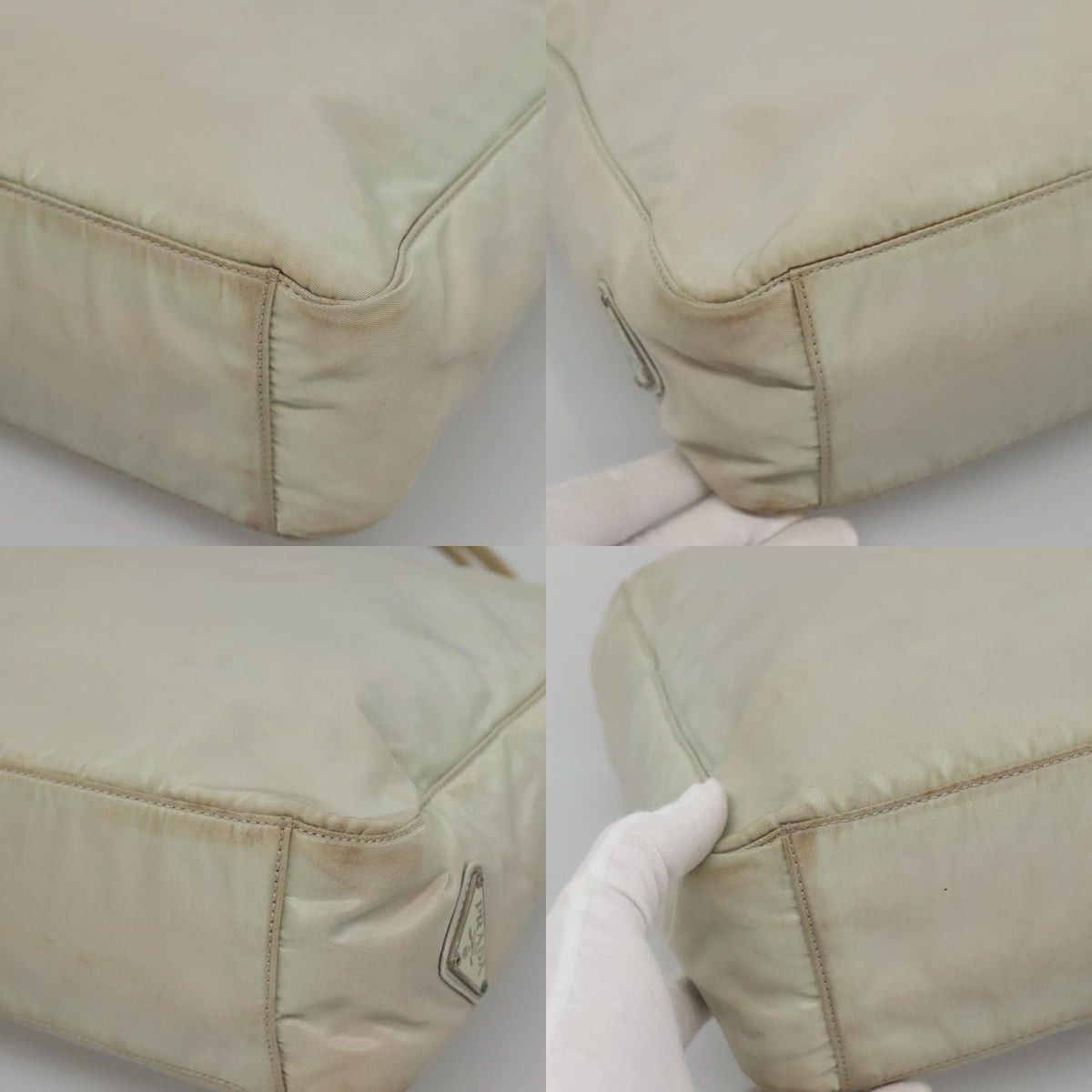 Prada PRADA Hand Bag Nylon White Size ONE SIZE - 10 Thumbnail