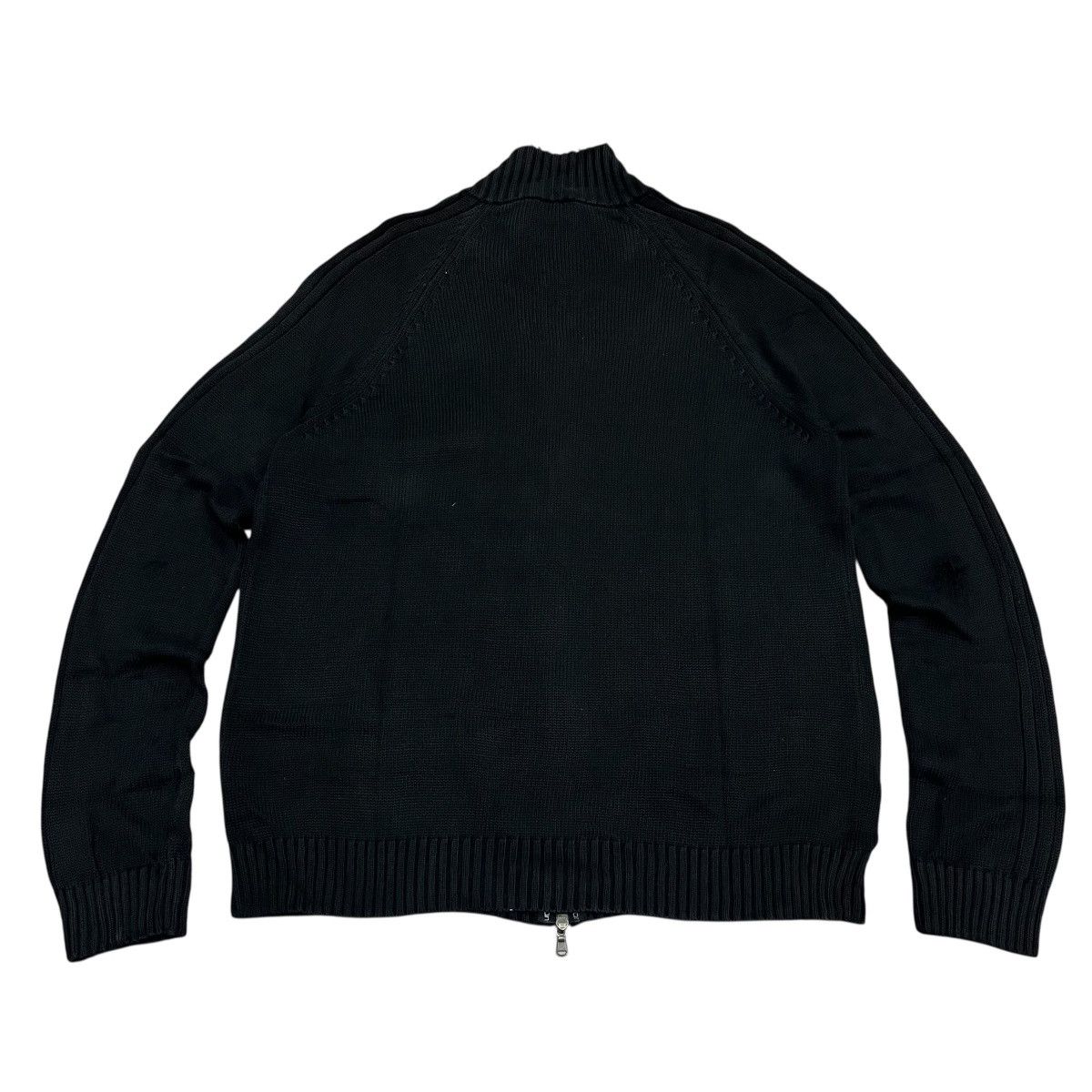 Calvin Klein Full Zip Cable Knit Black Sweater Lgb Style Ifsix Size US XL / EU 56 / 4 - 9 Thumbnail