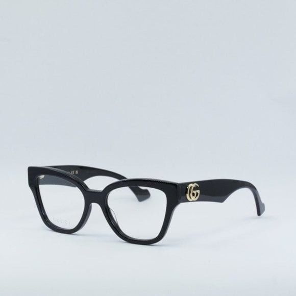 image of New Gucci Gg1424O 005 Black Eyeglasses, Women's