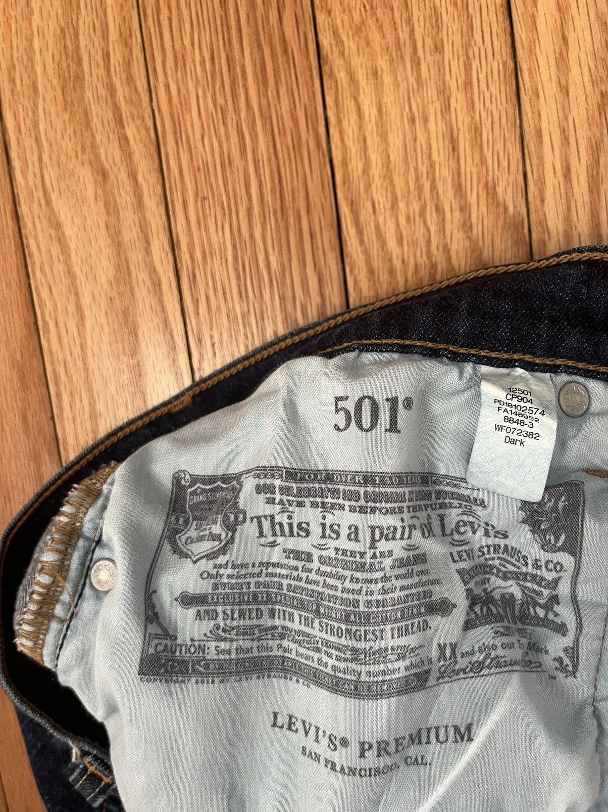 Levi's Levi’s 501 SAMPLE Denim Jeans Pant Vintage LVC Slim RARE Size US 30 / EU 46 - 11 Thumbnail