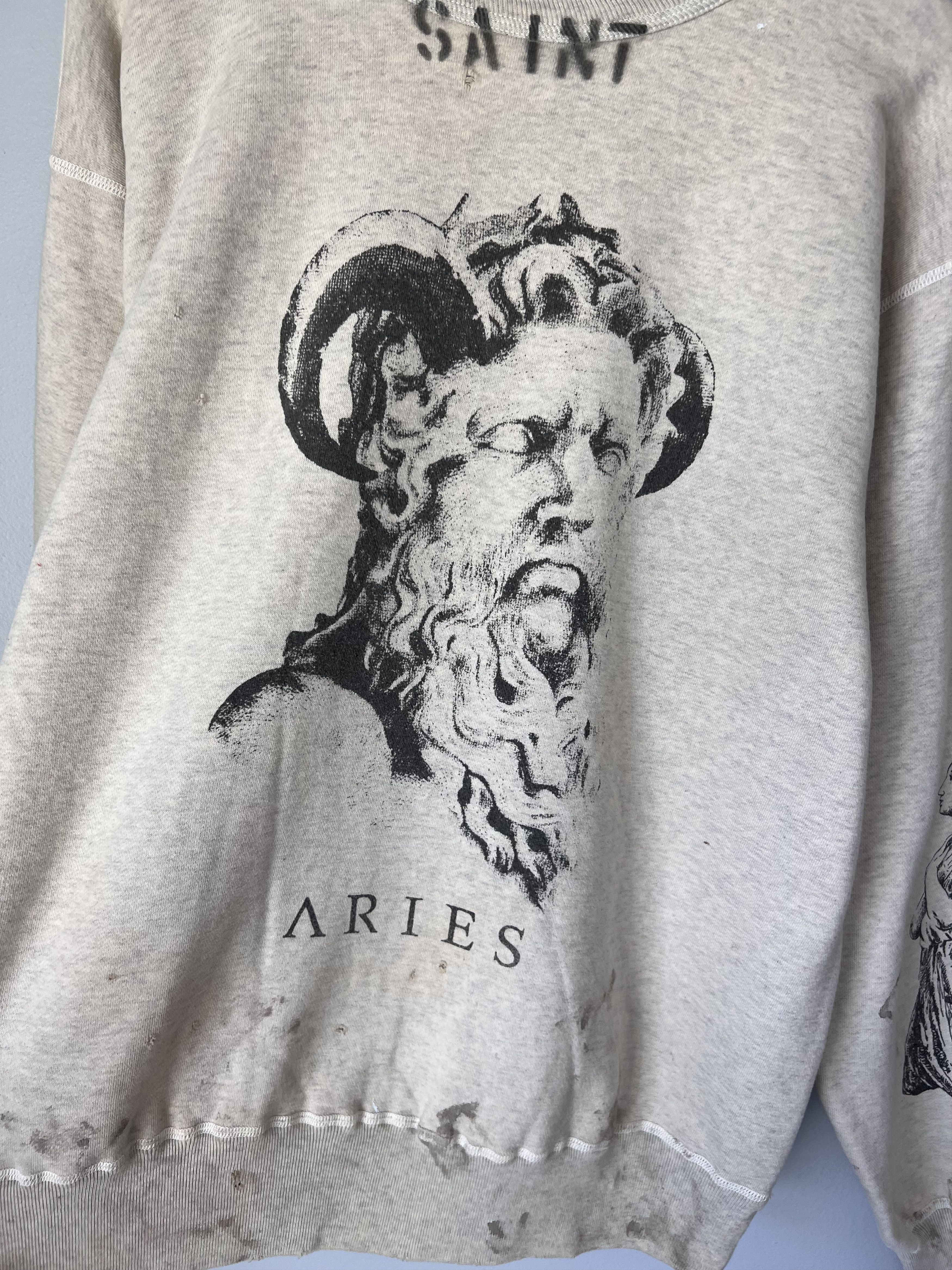 Saint Michael Saint Michael Aries Crewneck Sweatshirt Size US L / EU 52-54 / 3 - 3 Thumbnail