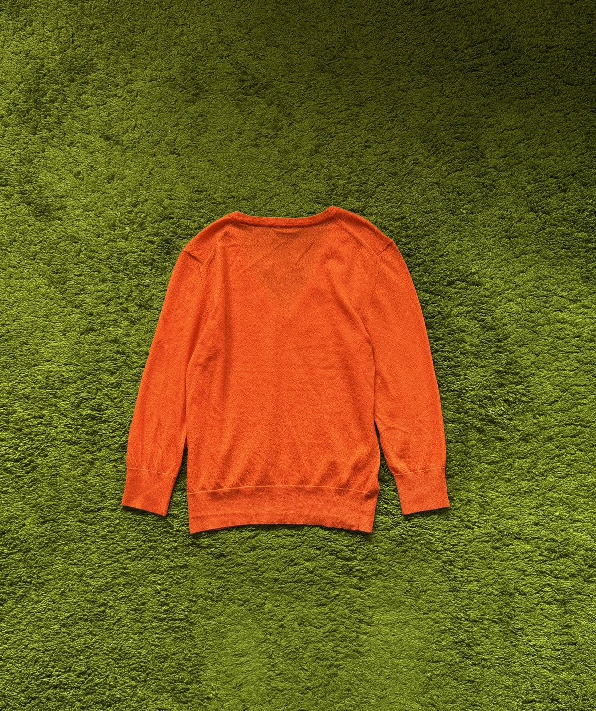 Dolce & Gabbana Dolce & Gabbana D&G orange wool v-neck pullover sweater Size US XS / EU 42 / 0 - 2 Thumbnail