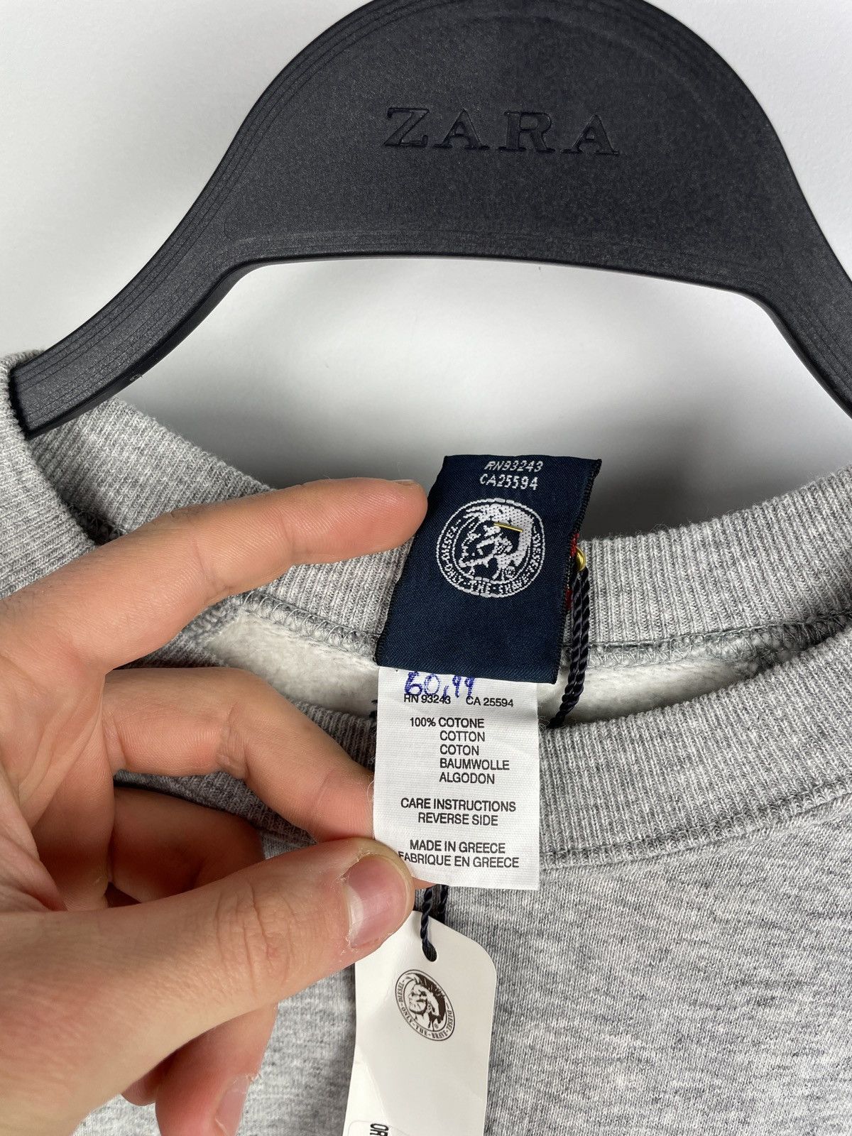 Diesel × Vintage New!!! Vintage Diesel Division Y2K Sweatshirt Size US XXL / EU 58 / 5 - 9 Thumbnail