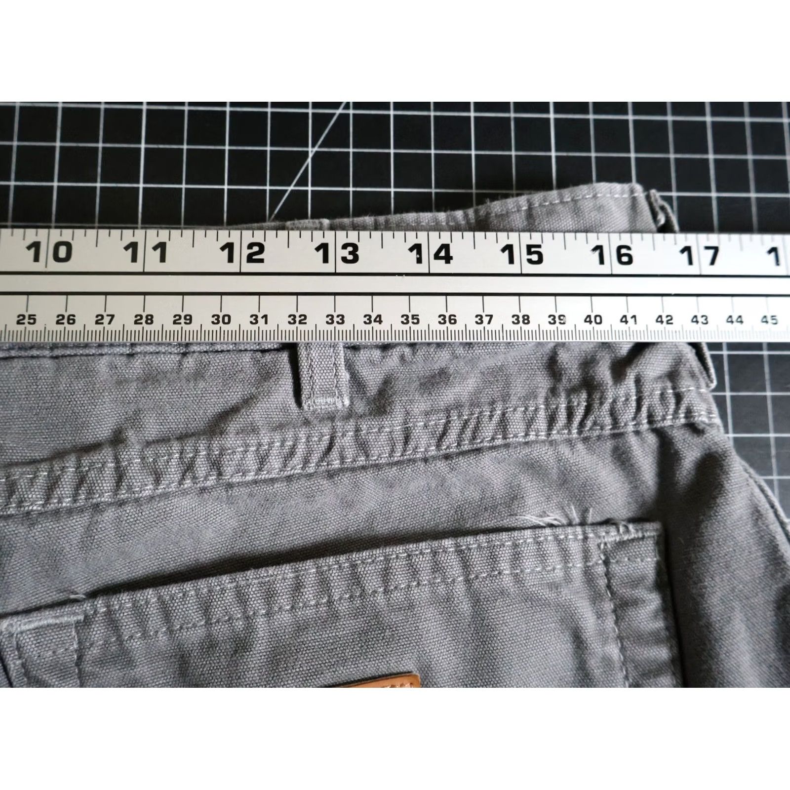 Carhartt Carhartt Loose Fit Carpenter Pants Mens 32 33 Gray Cotton Zip Flat Front Straight Leg 33 Inseam B159-CHR USA Vintage No Size US 33 - 5 Thumbnail