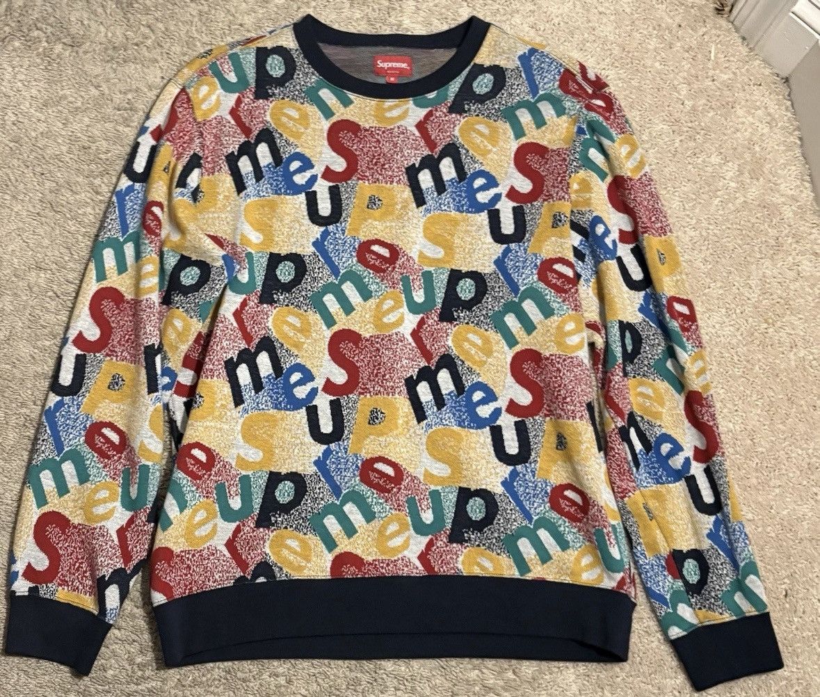 トップス SUPREME 19aw Scatter Text Crewneck Scatter Text Crewneck – Supreme