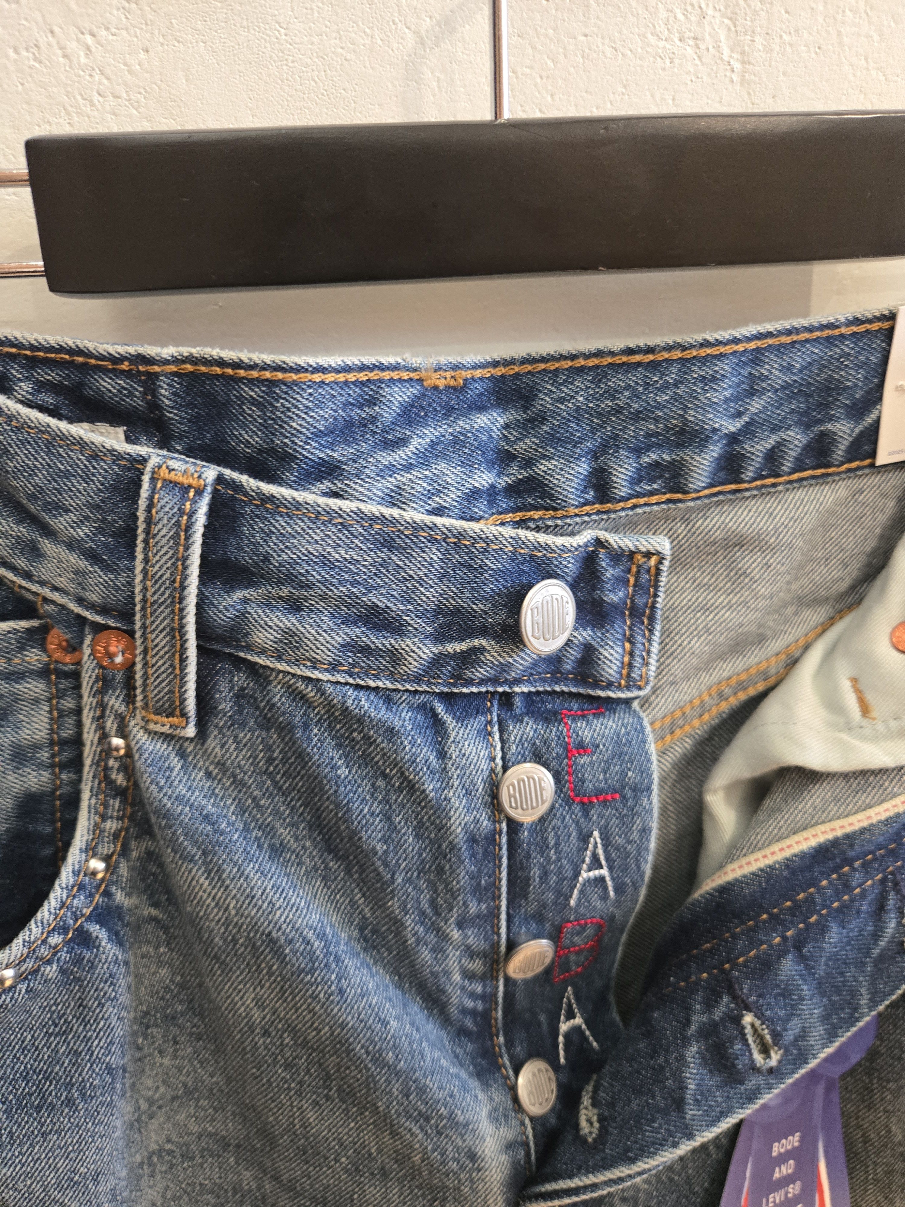 Bode bode x levi's barrel racer jean 30 x 32 Size US 30 / EU 46 - 7 Thumbnail