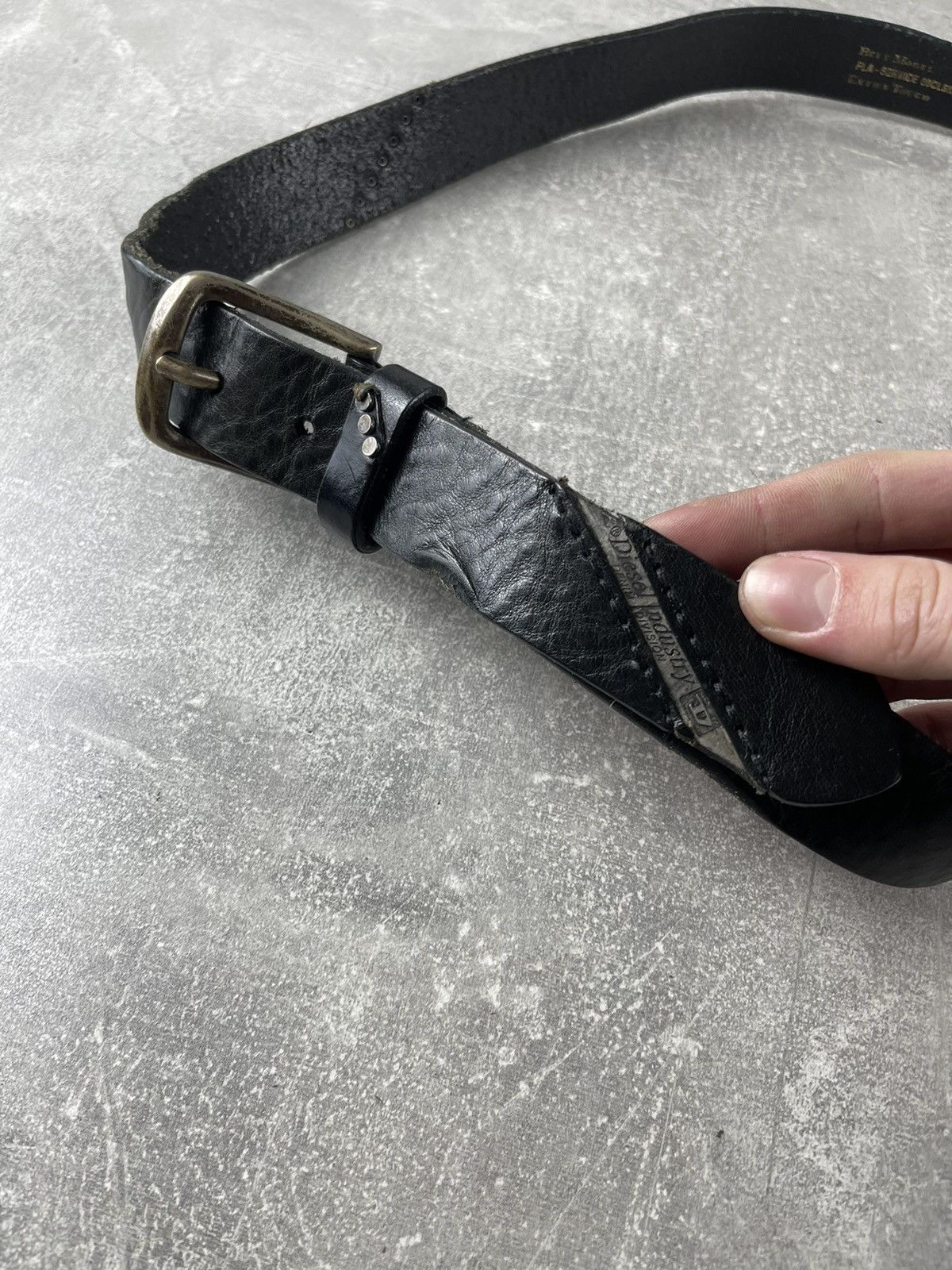 Diesel Diesel Vintage Y2K Avant Garde Belt Black Leather Size ONE SIZE - 3 Thumbnail