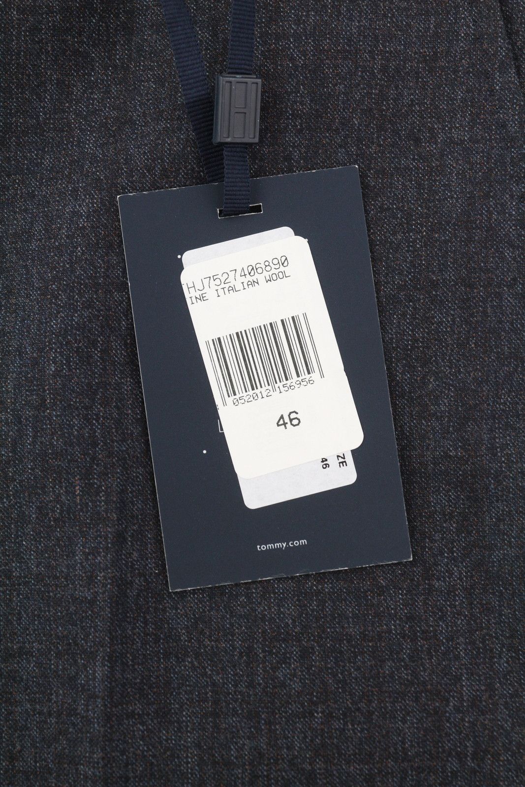 Tommy Hilfiger X LARDINI W31 Blue Slim Fit Textured Trousers 84997 Size US 31 - 6 Thumbnail