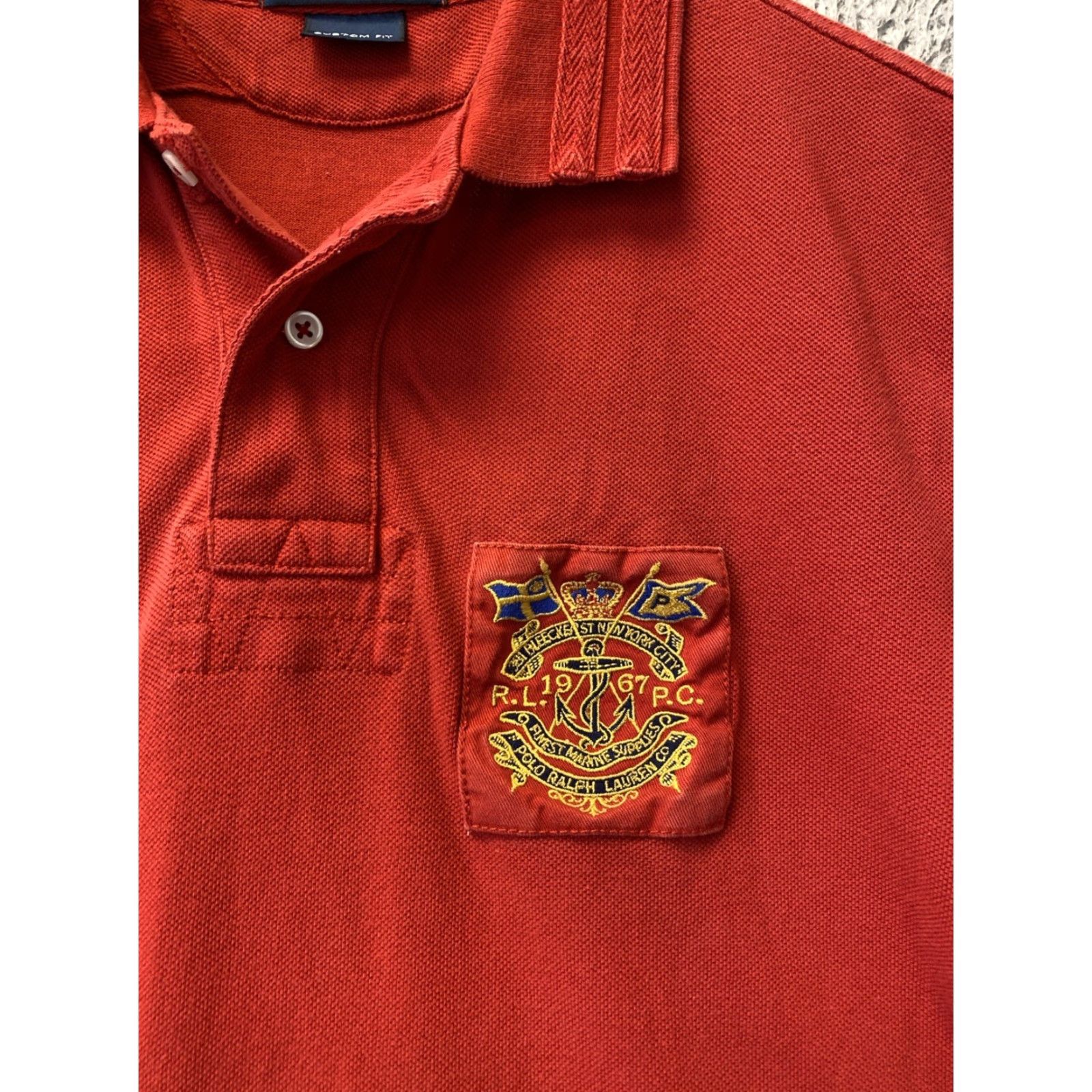Polo Ralph Lauren VINTAGE Polo Ralph Lauren Sportsman Hunting Shooting Shirt L Red Slim Fit Retro 90s Mens Size US L / EU 52-54 / 3 - 4 Thumbnail