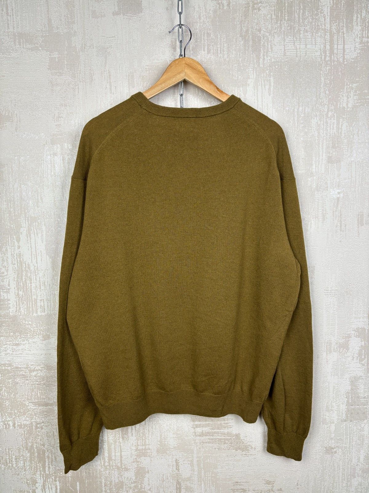 Lacoste Lacoste Wool Sweater Crew Neck Size XL-XXL Olive Green Size US XL / EU 56 / 4 - 11 Thumbnail
