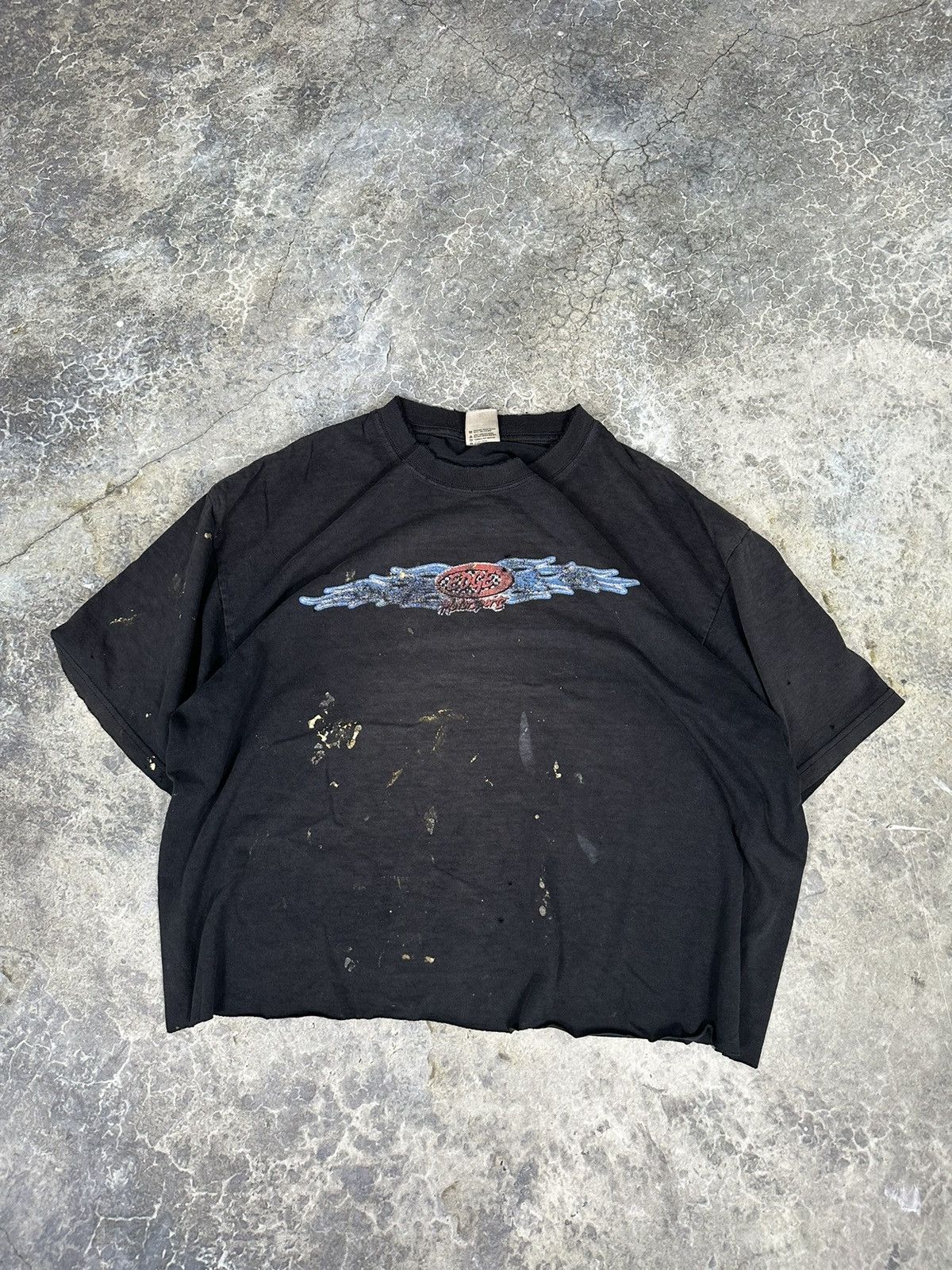Designer × Vintage Vintage Thrashed Destruction Tee Size US XL / EU 56 / 4 - 1 Thumbnail