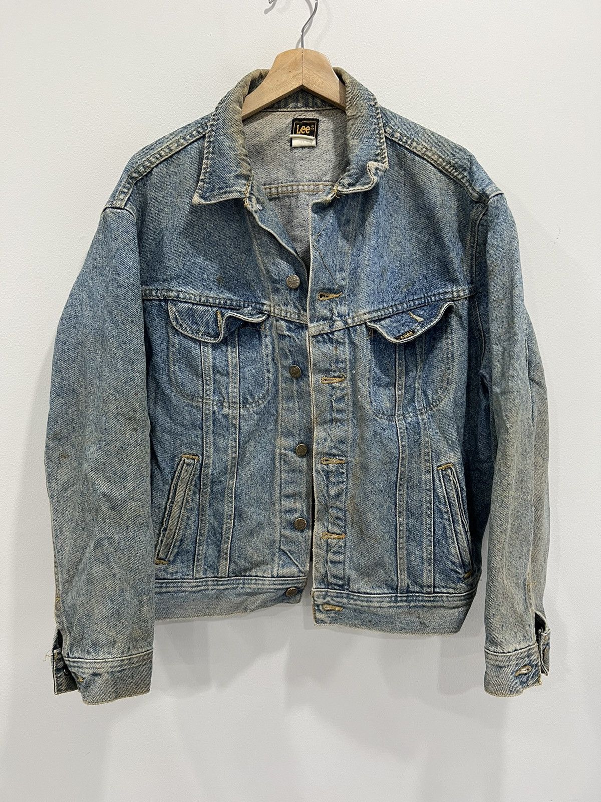 Lee Vintage 70s 80s Lee Denim Jacket Graphic Chevrolet racing Size US L / EU 52-54 / 3 - 2 Thumbnail