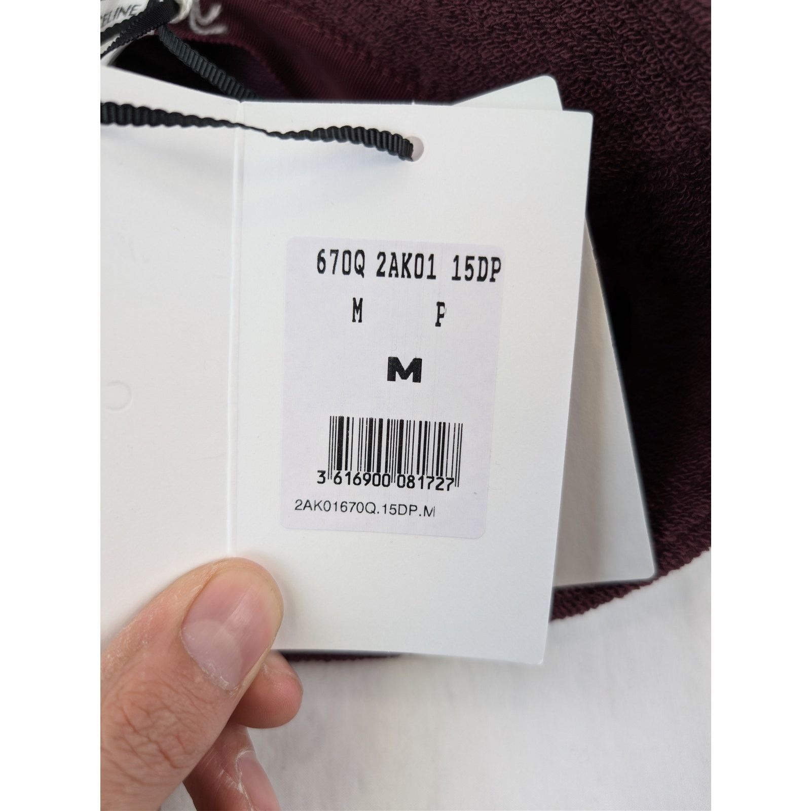 Celine o1rshd1 Size: M / Cotton Fleece Bucket Cap / Hat in Burgundy Size ONE SIZE - 14 Thumbnail