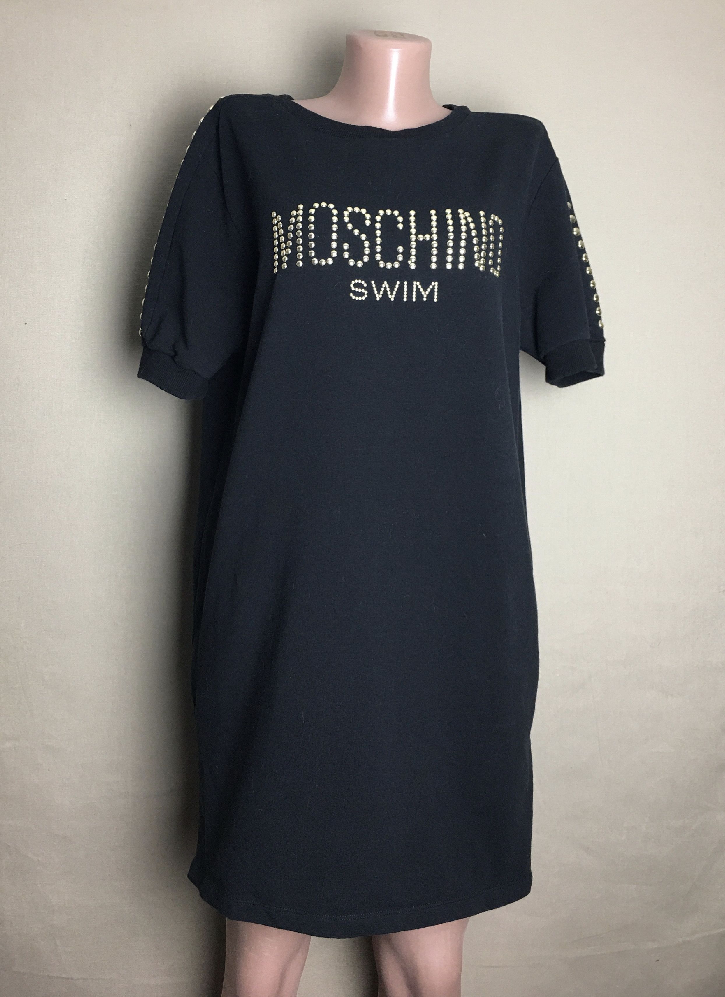 Moschino Moschino Swim Black Logo Dress Size M/S Size M / US 6-8 / IT 42-44 - 5 Thumbnail