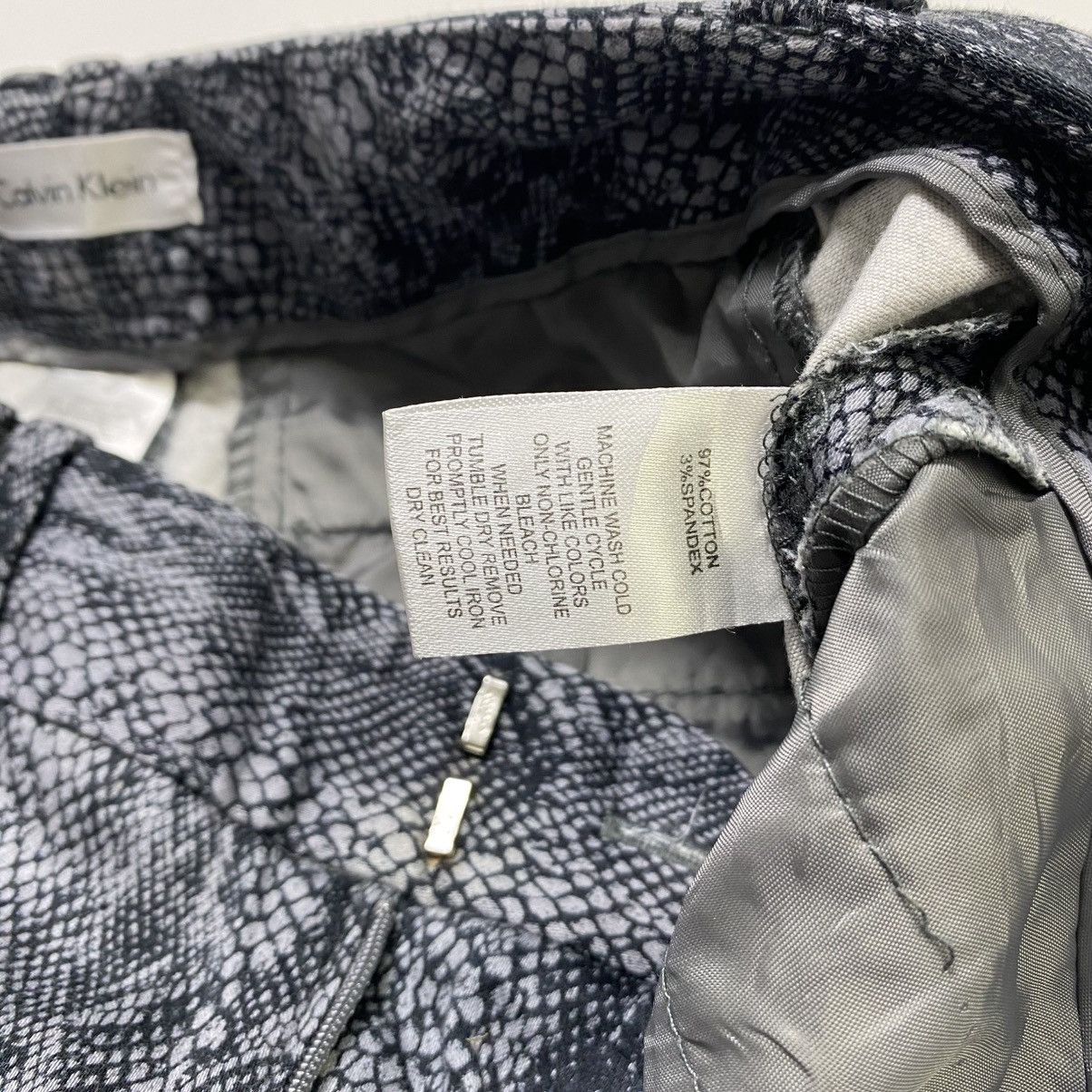 Calvin Klein × Designer × Issey Miyake Vintage Snake skin print calvin klein long pants Size 29" - 7 Thumbnail