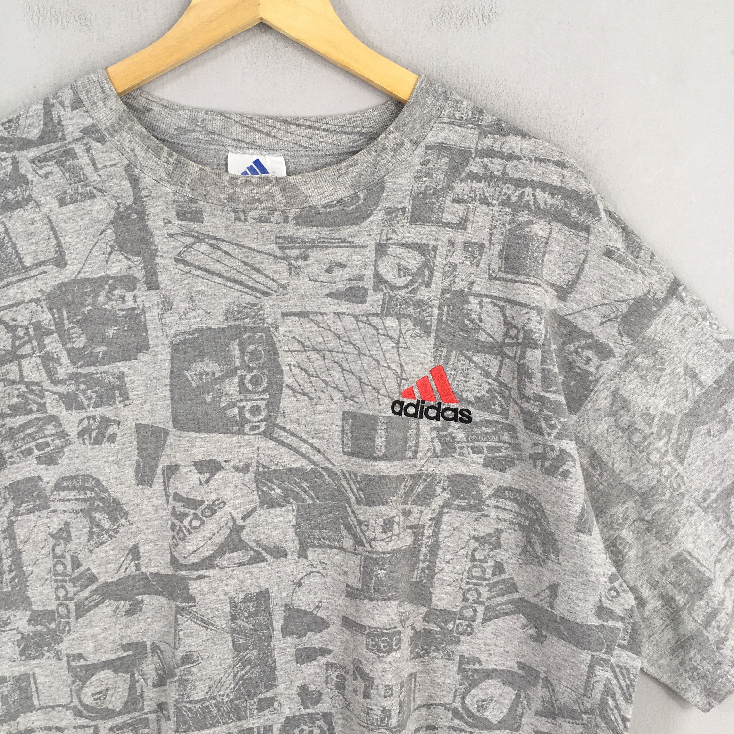Adidas × Vintage Vintage 90's Adidas Equipment Football T shirt Large Size US L / EU 52-54 / 3 - 2 Thumbnail