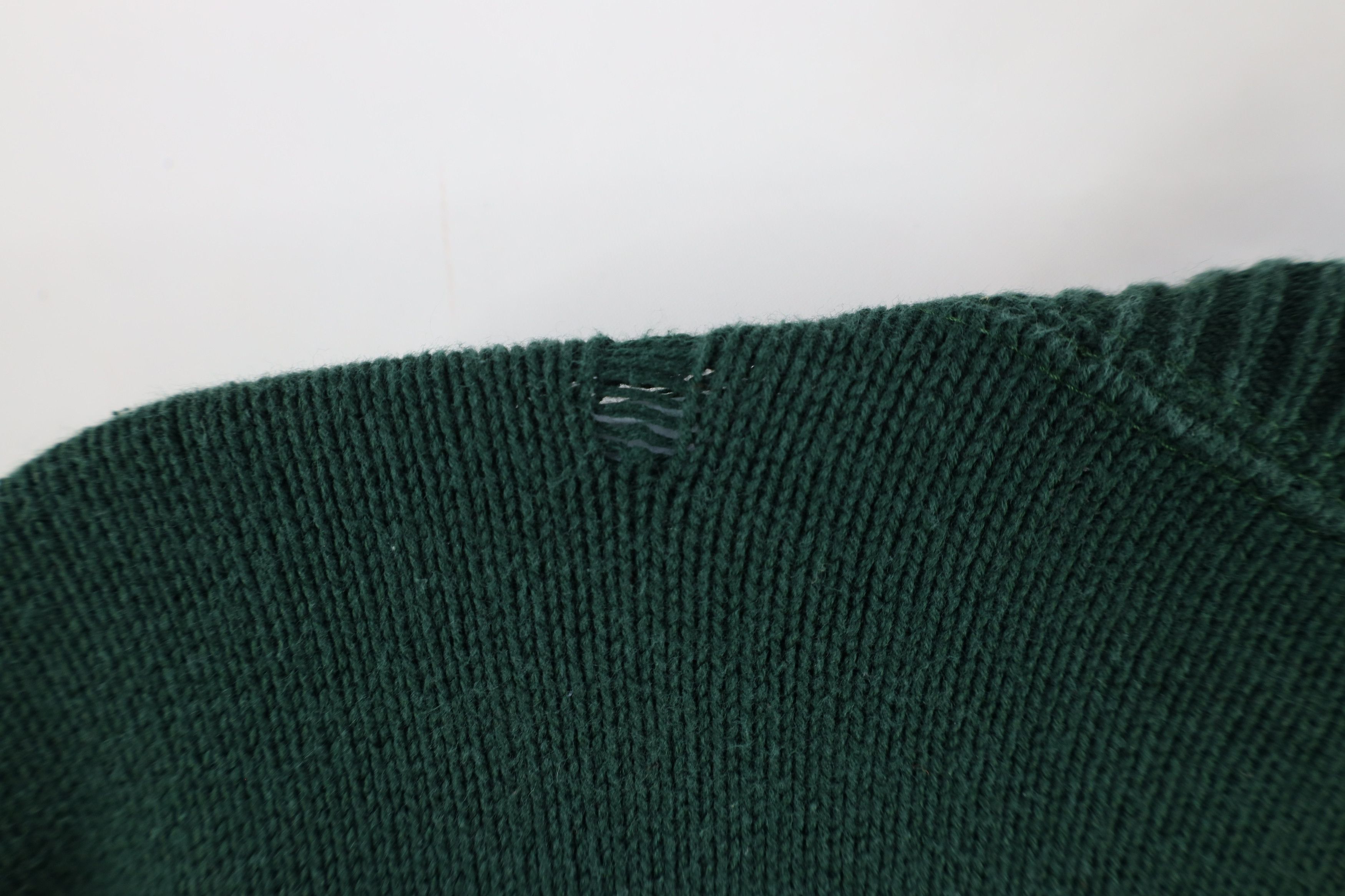 Vintage Vintage 90s Deep Springs Trout Club Knit Sweater Green USA Size US XXL / EU 58 / 5 - 10 Thumbnail