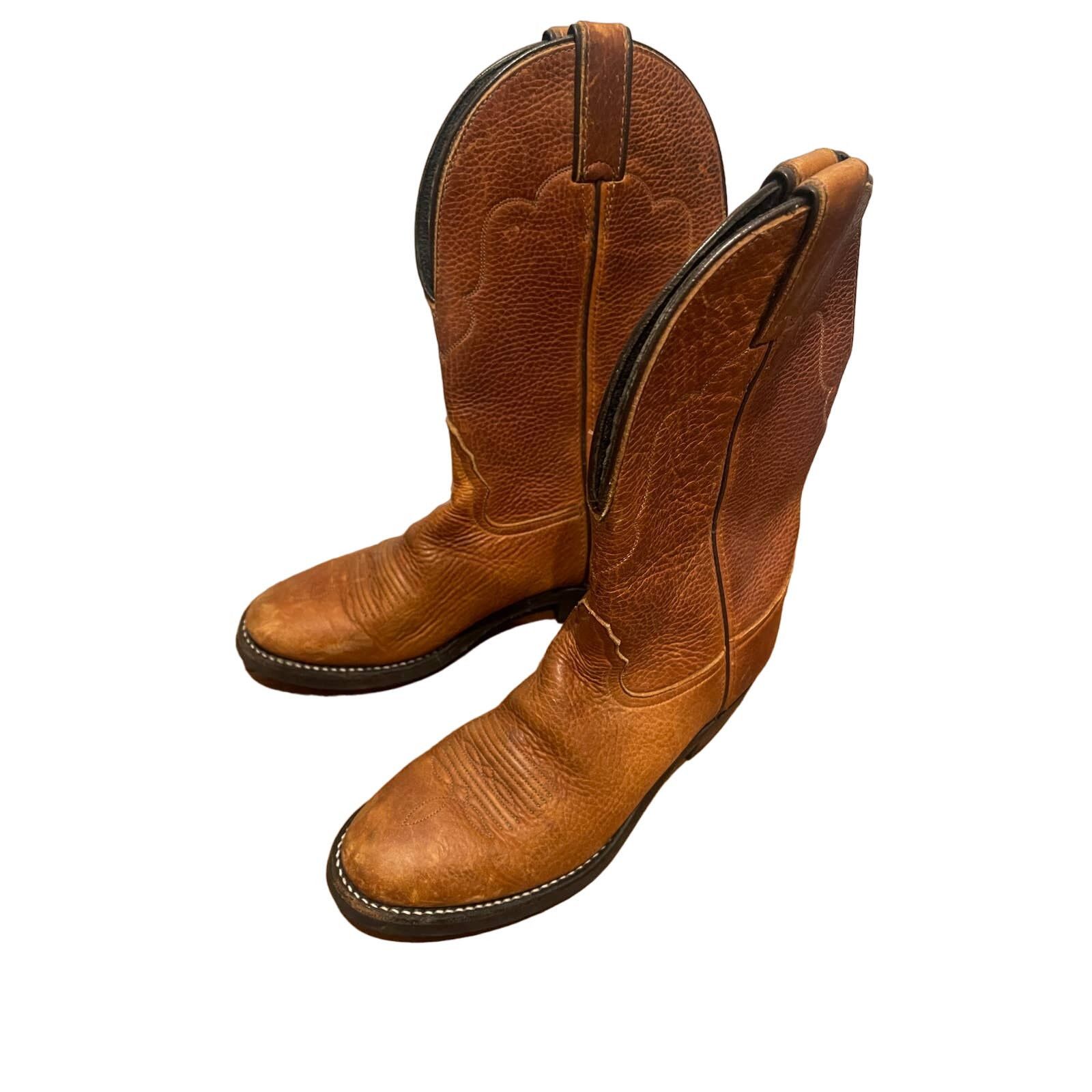 Vintage Toma Lama Tan Leather Western Boot