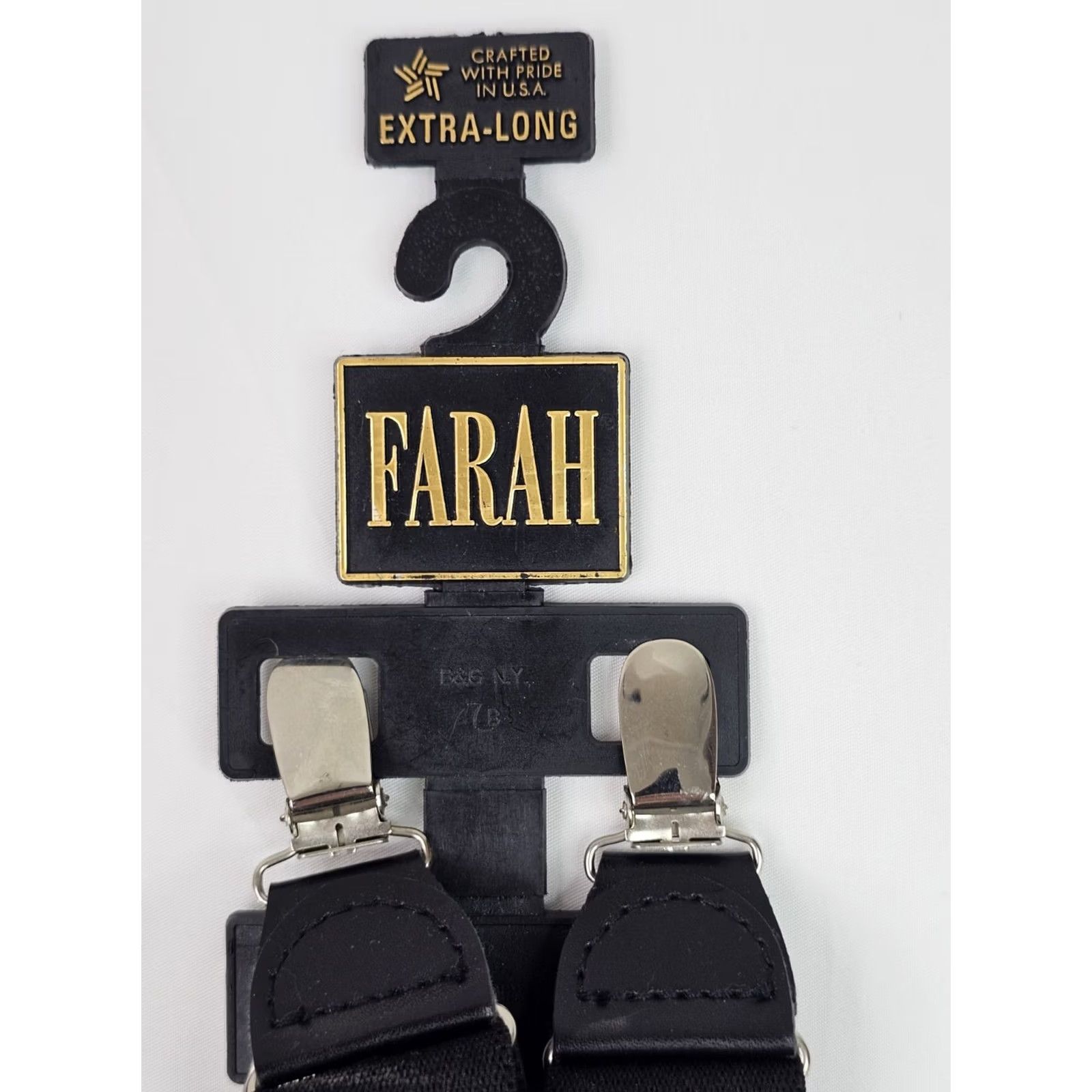 Farah Farah Vtg Suspenders LOT x 2 Extra Long Adjustable Silver Clasp 1.25" Wide NEW Size ONE SIZE - 2 Thumbnail