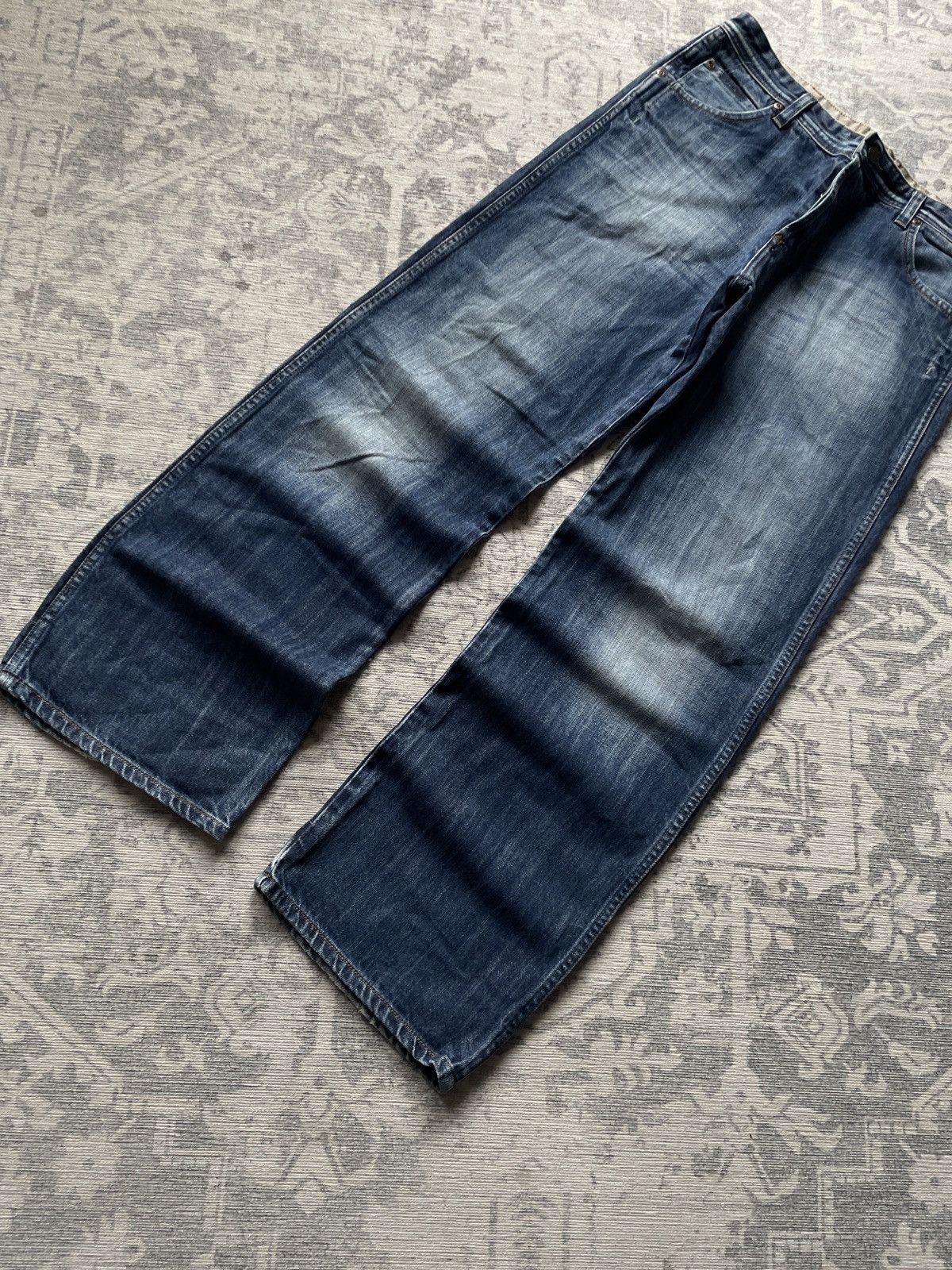 Vintage Vintage Avant Garde Baggy Jeans Faded Japanese Wide Y2K Wash Size US 30 / EU 46 - 2 Thumbnail