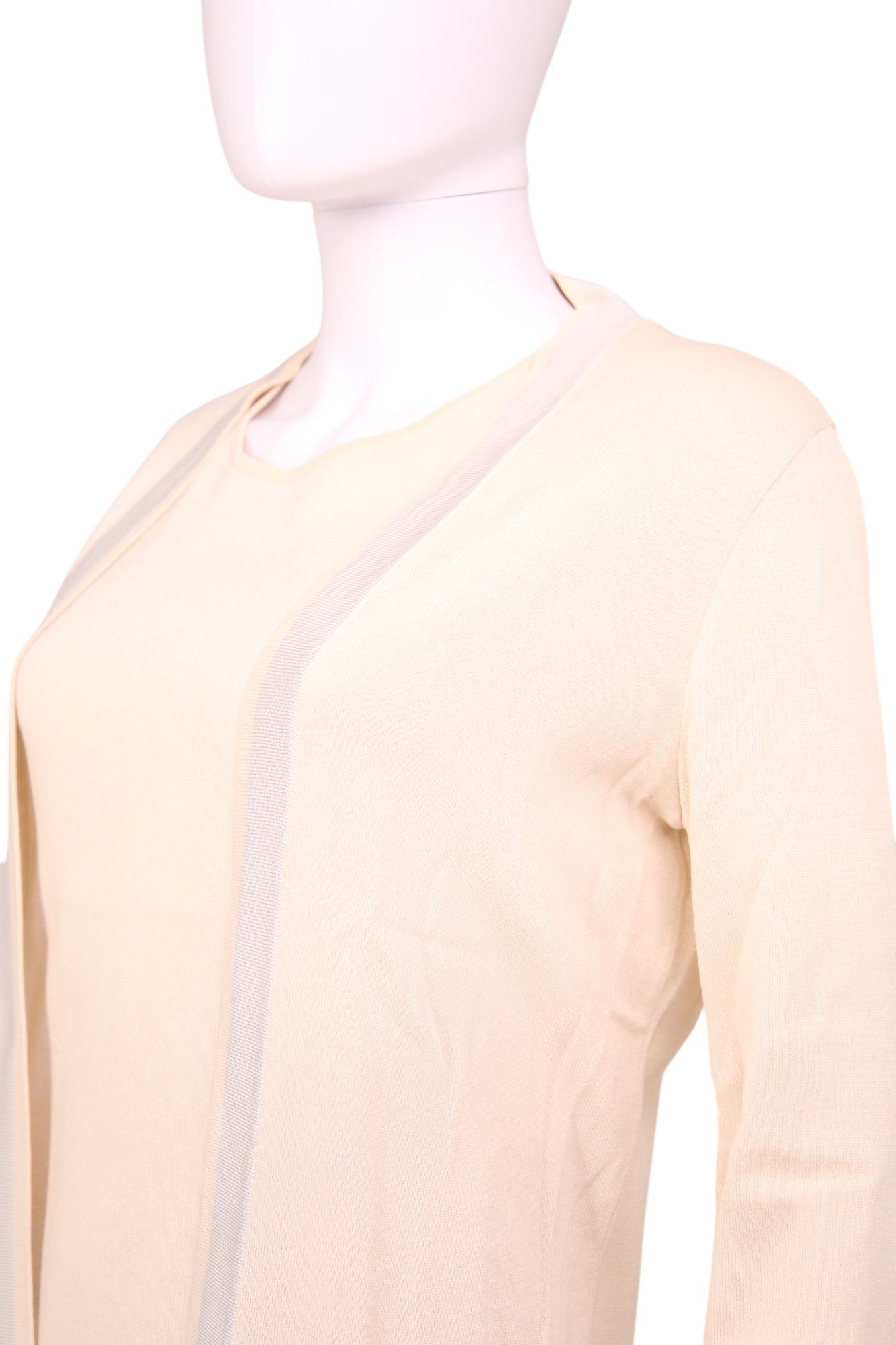 Chanel × Karl Lagerfeld S/S 2003 Cream Knit Twinset Size M / US 6-8 / IT 42-44 - 4 Thumbnail