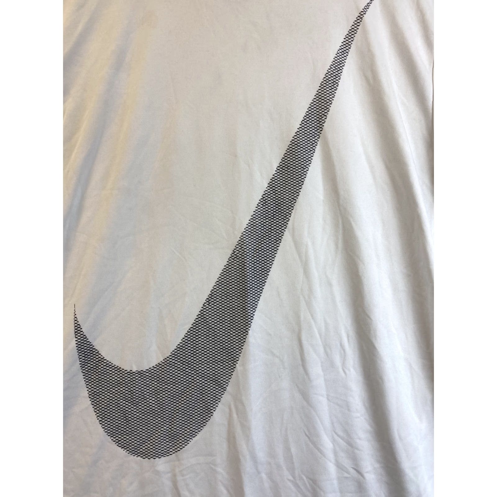 Nike Nike Shirt Large White Dri-Fit Swoosh Running Short Sleeve Breathable Sports Outdoor Mens Size US L / EU 52-54 / 3 - 2 Thumbnail