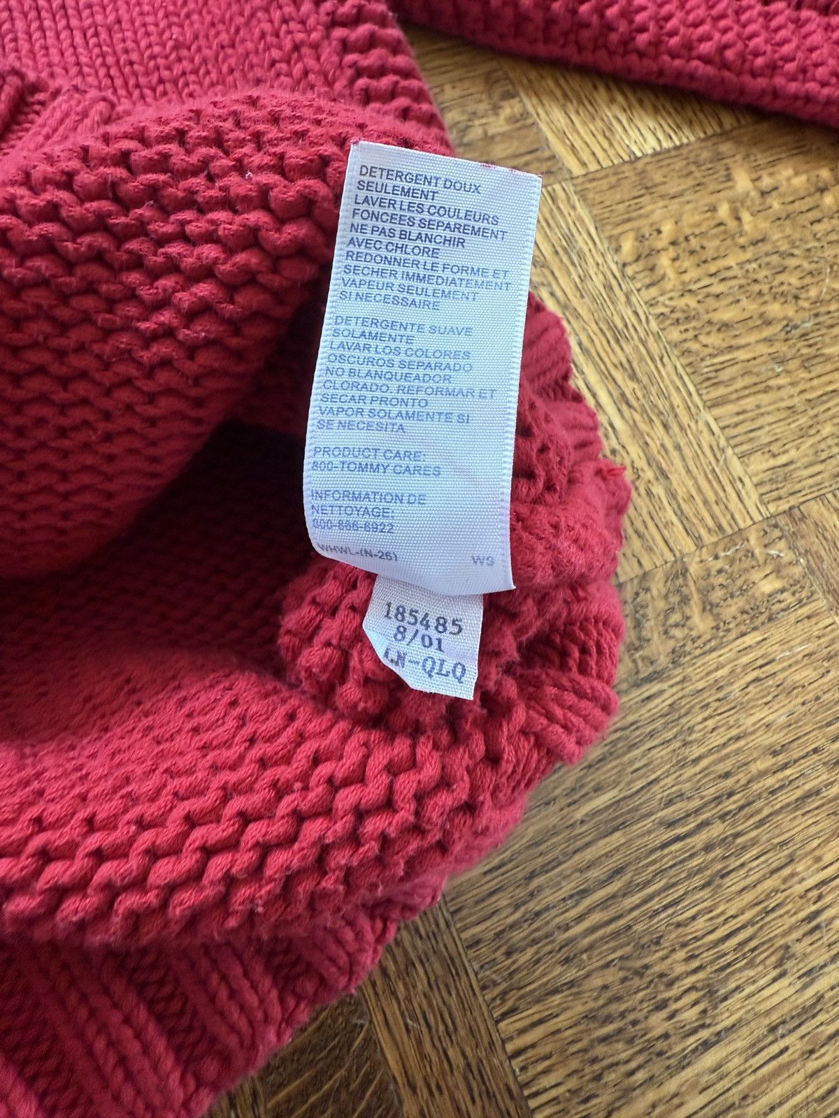Vintage Tommy Hilfiger Jeans Handknit Turtleneck Sweater Size M / US 6-8 / IT 42-44 - 6 Thumbnail