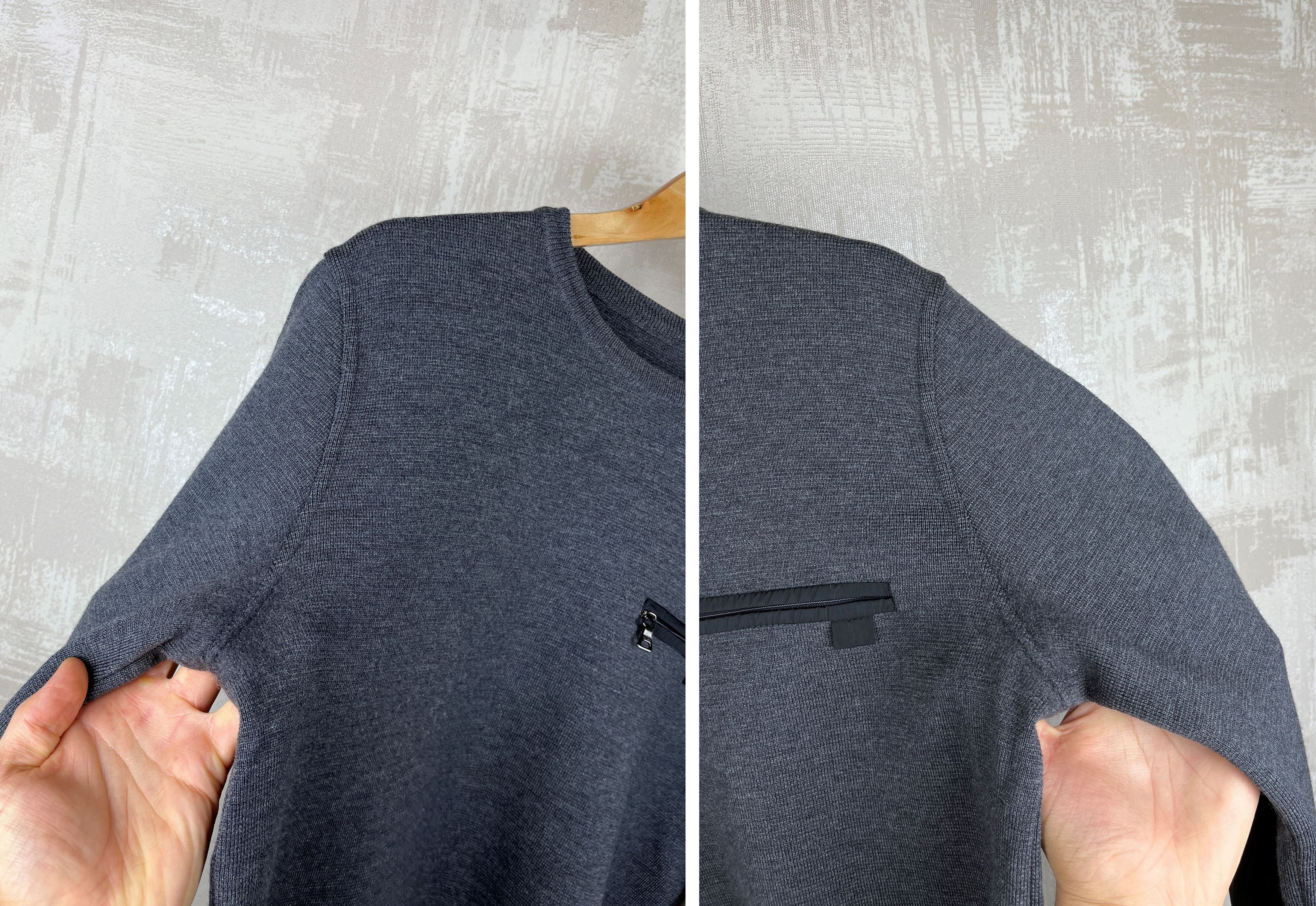 Prada 00's PRADA Milano Wool Nylon Crew Neck Sweater Size US M / EU 48-50 / 2 - 12 Thumbnail