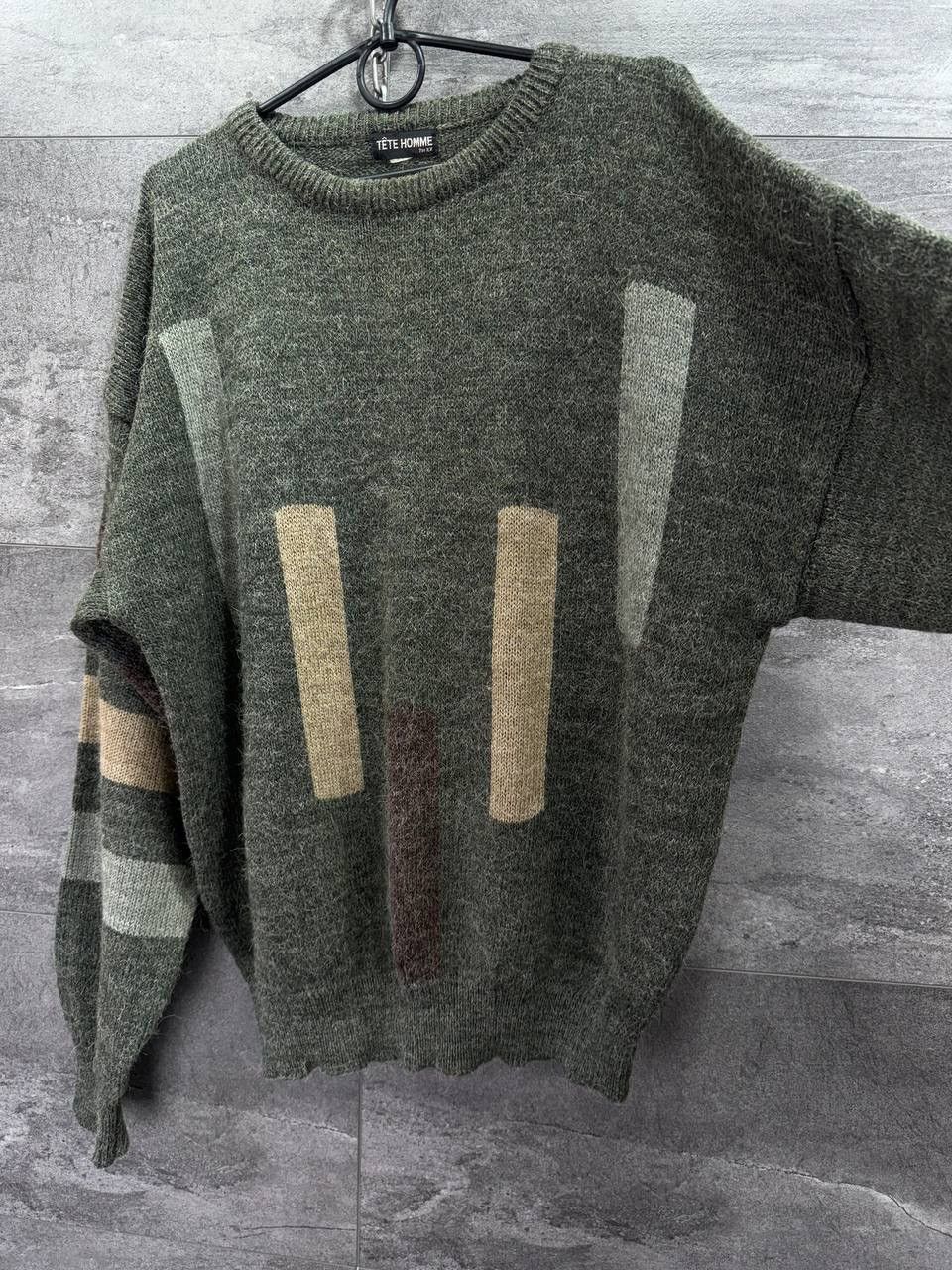 Vintage Vintage TETE HOMME Knit Sweater Mens Rare Size US L / EU 52-54 / 3 - 4 Thumbnail